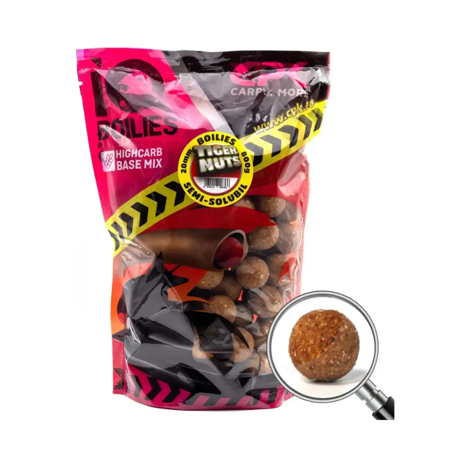 Boilies CPK IQ Semi-Solubil Tiger Nuts 20mm 800g