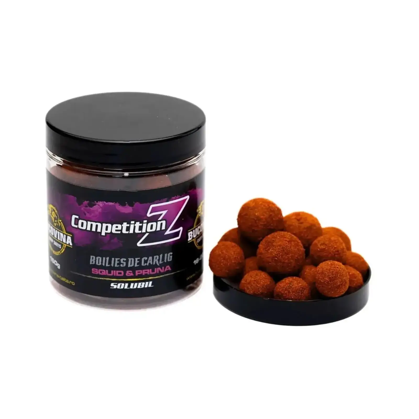 Boilies de cârlig Bucovina Baits Tare Z Squid și Prună 150g
