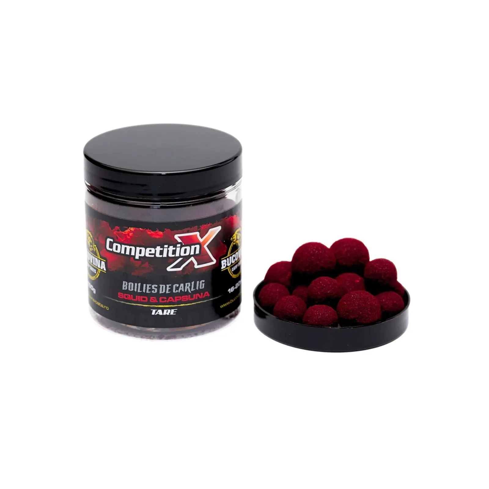 BOILIES DE CÂRLIG - Boilies de cârlig Bucovina Baits Competition X Squid și Căpșună 150g