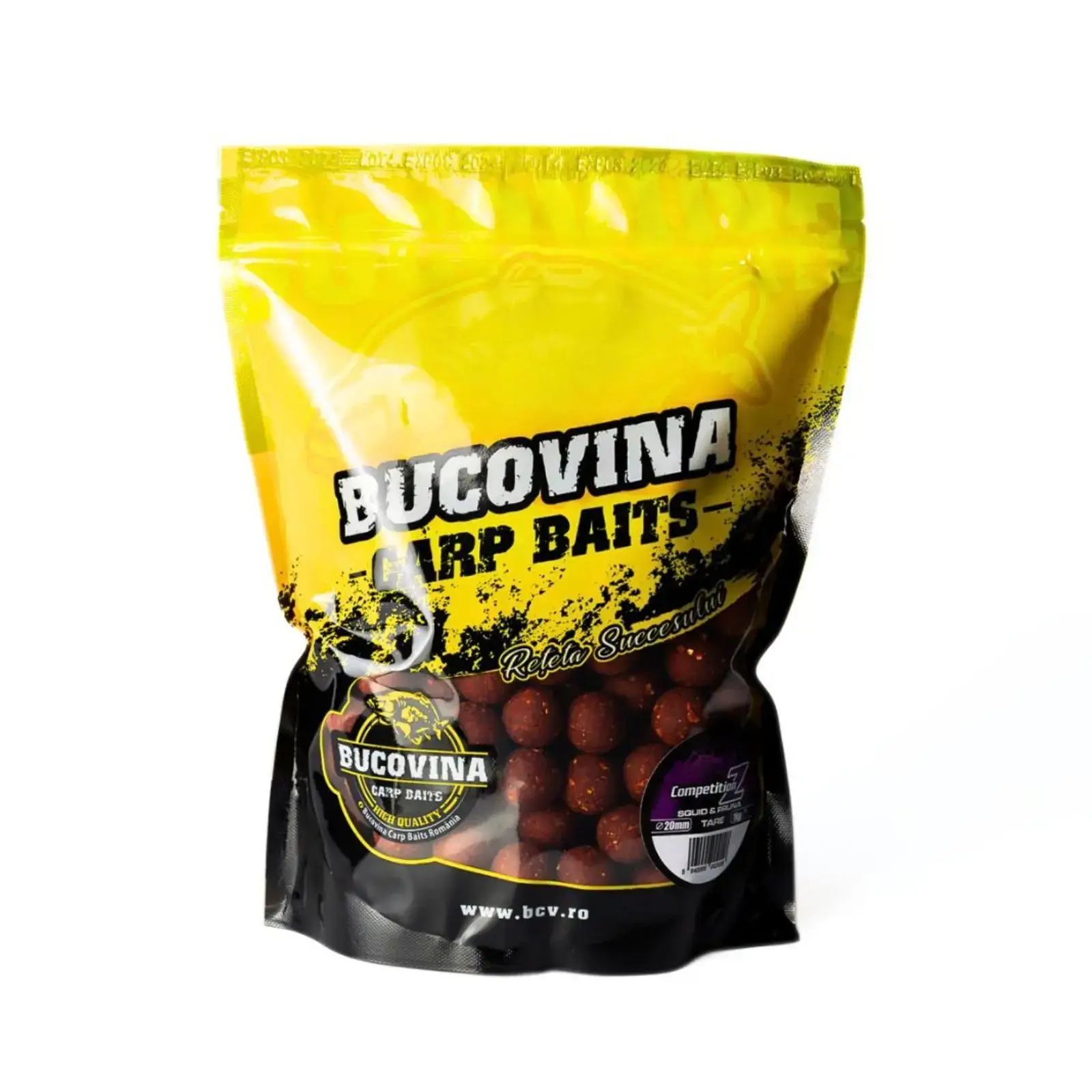 BOILIES DE NĂDIT - Boilies de nădit Bucovina Baits Competition Z Squid și Prună 24mm