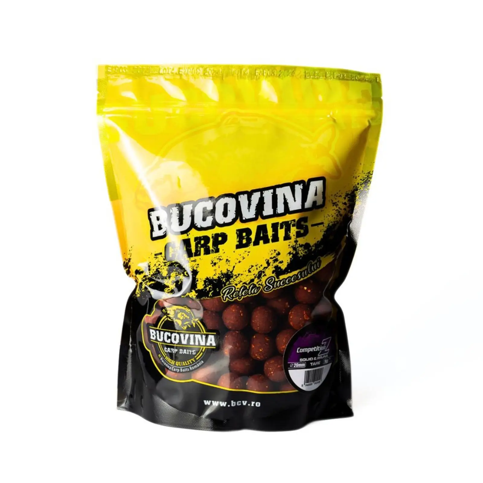 BOILIES DE NĂDIT - Boilies de nădit Bucovina Baits Competition Z Squid și Prună 20mm