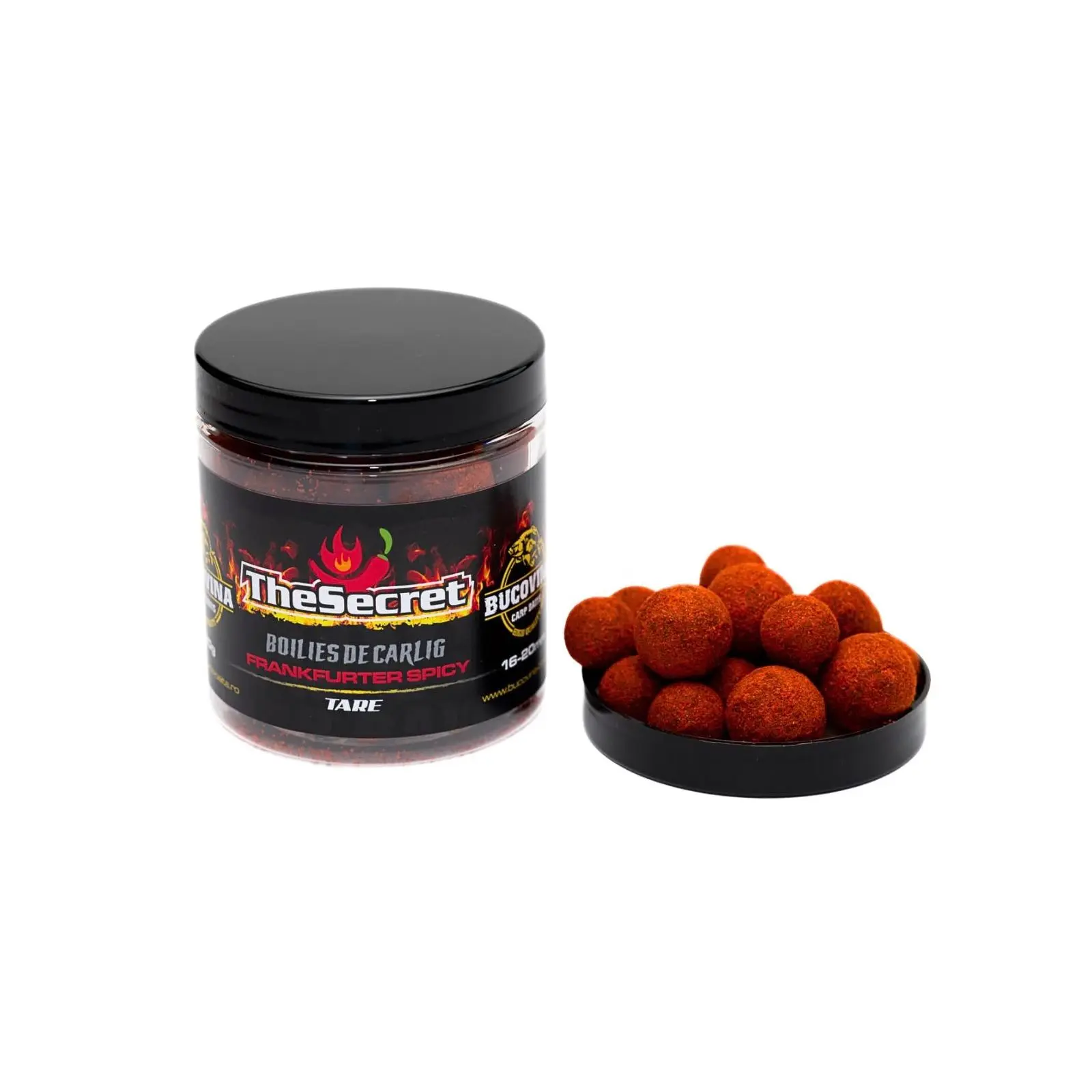 BOILIES DE CÂRLIG - Boilies de cârlig Bucovina Baits The Secret Frankfurter Spicy 16-20mm 150g