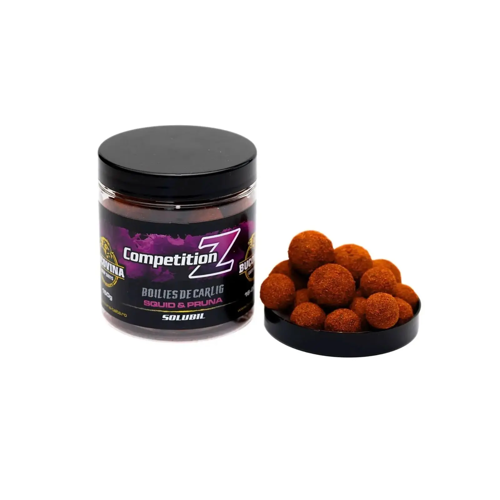 BOILIES DE CÂRLIG - Boilies de cârlig Bucovina Baits Tare Z Squid și Prună 150g