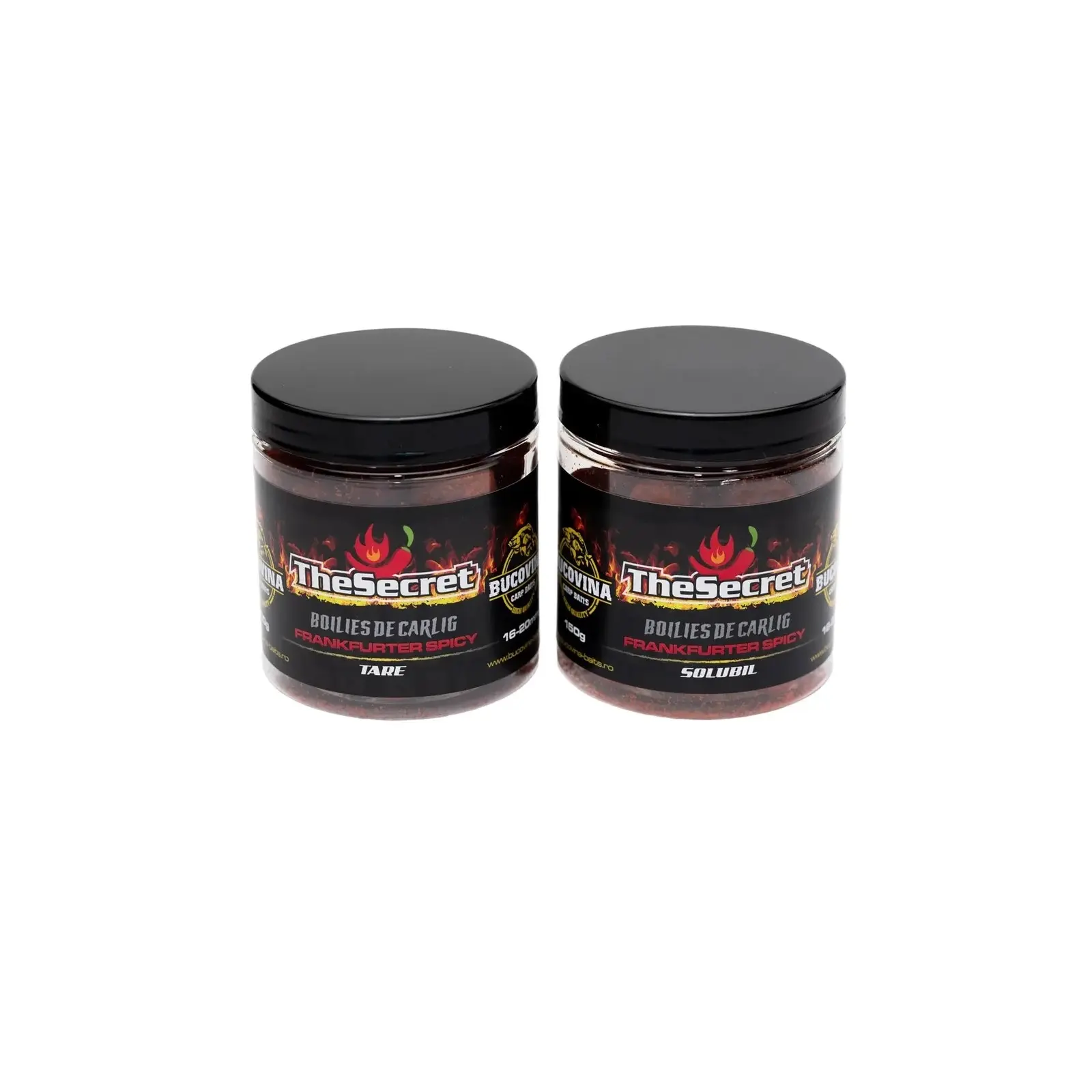 Boilies Carlig - Bucovina Boilies de Carlig Tare Glazurate The Secret Frankfurter Spicy 16-20mm 150g – Capturi Crap Mare