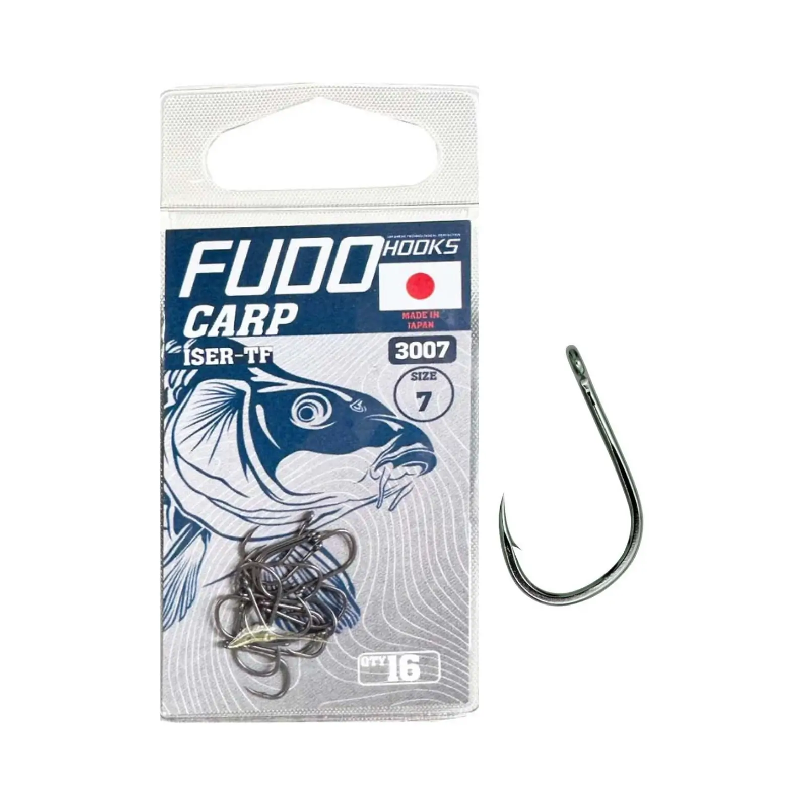 Cârlige Feeder & Staționar - Cârlige Feeder Fudo Iseama With Ring Teflonate TF-3007, Nr. 7-12
