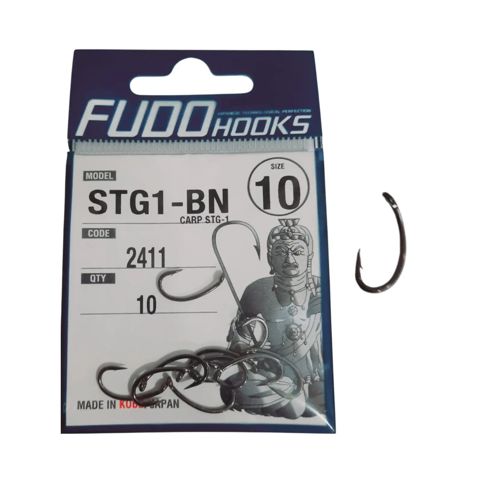 Cârlige crap - Cârlige Fudo Carp STG-1 BN-2411 Nr.10 - 10buc