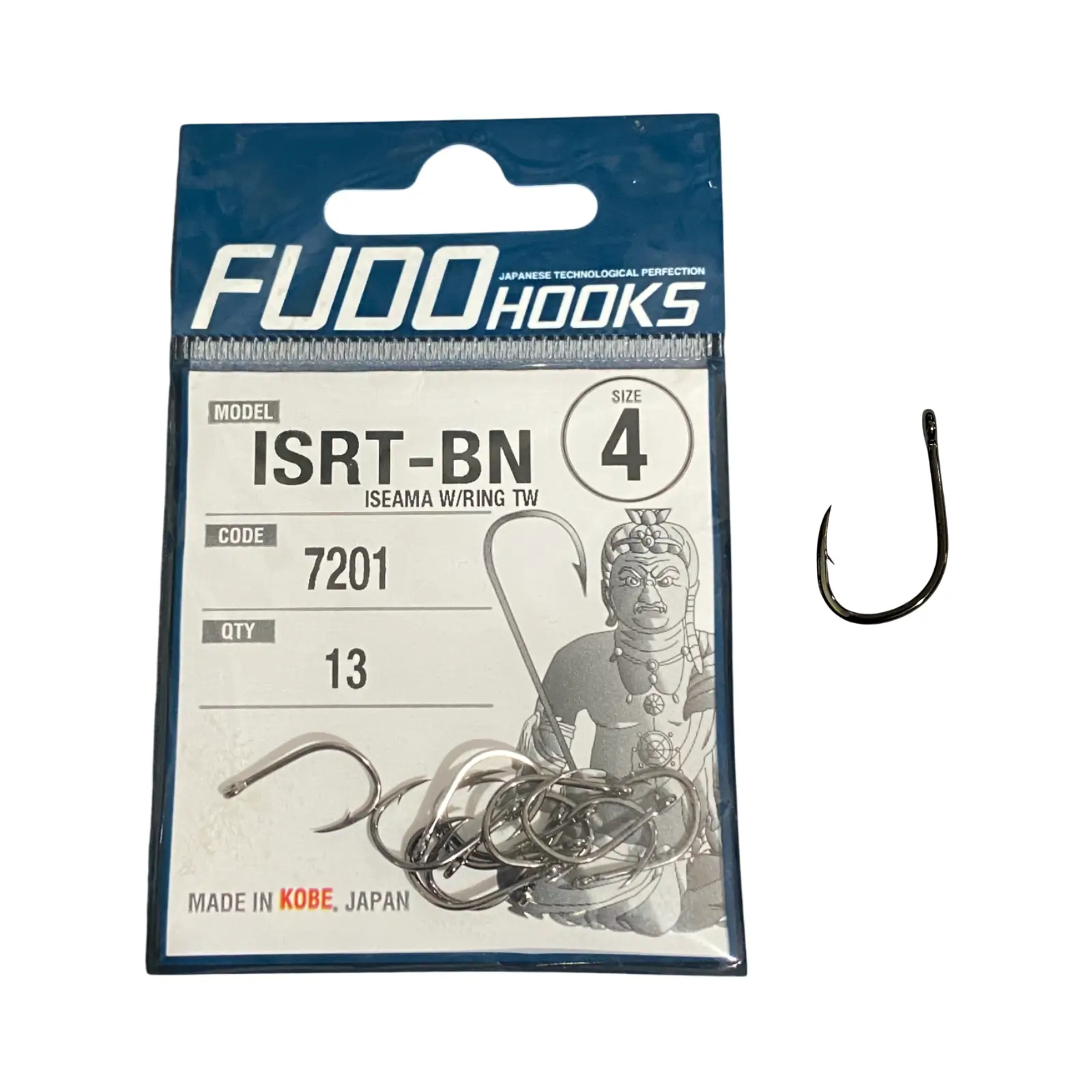 Cârlige crap - Carlige Fudo Iseama W/Ring TW BN-7201 Nr.4 13-buc/plic