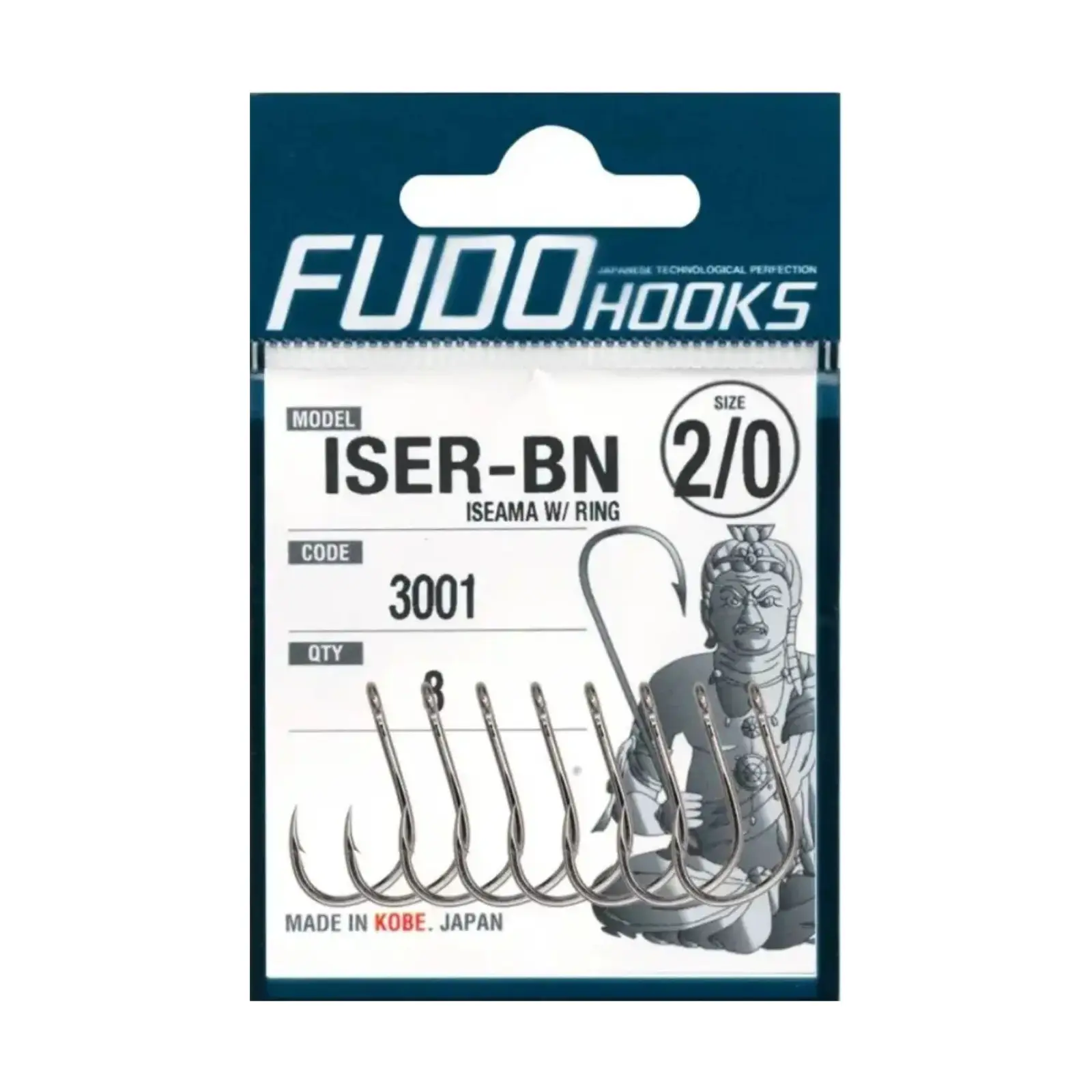 CÂRLIGE CRAP - Cârlige Fudo Iseama With Ring BN-3001 Nr.1 Black Nickel