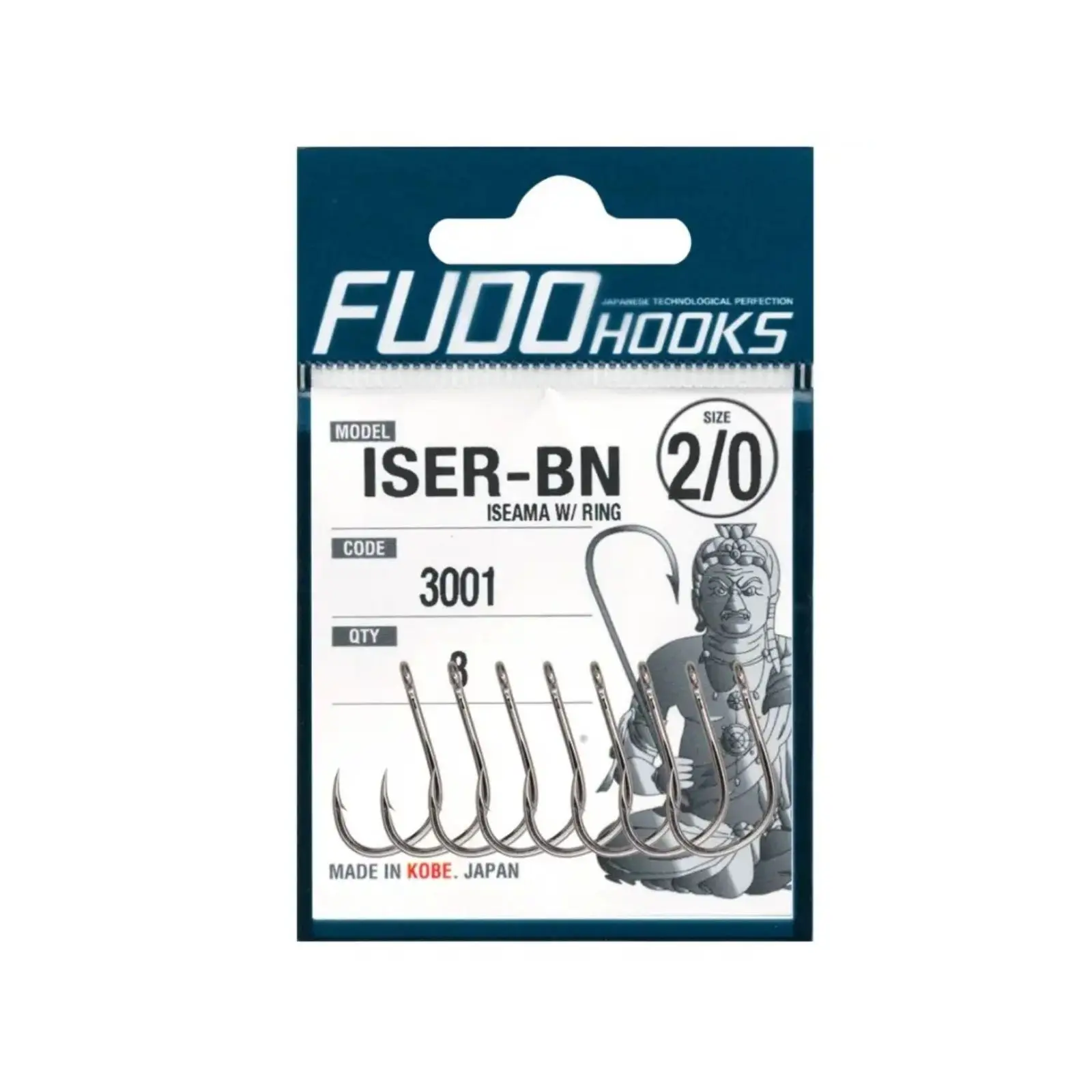 CÂRLIGE CRAP - Carlige Fudo Iseama With Ring BN-3001 Nr.5 Black Nickel – 13buc/plic