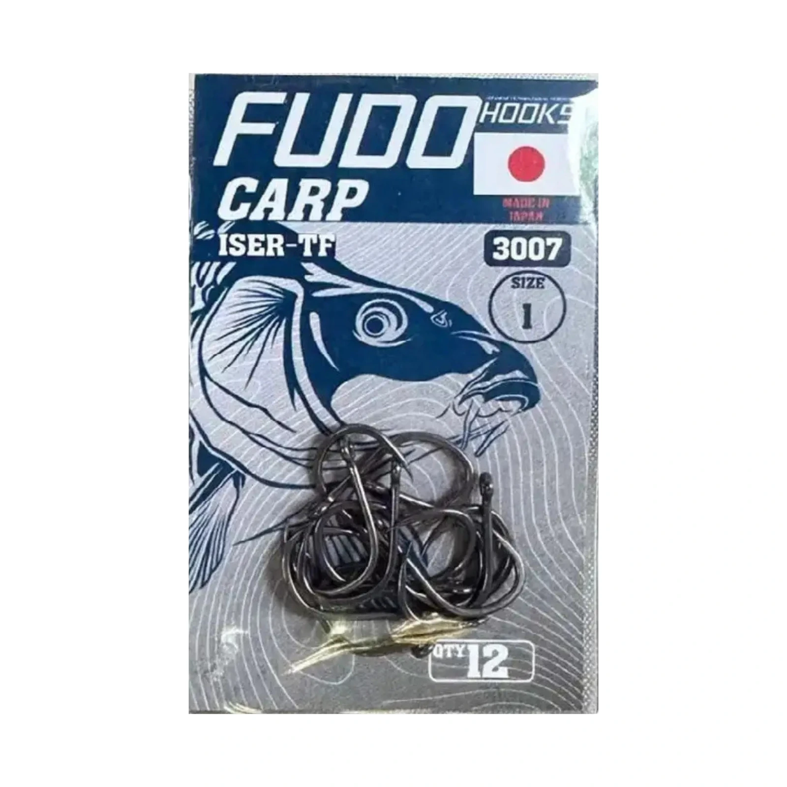 Cârlige Fudo Iseama With Ring Teflonate TF-3007 Nr.1 12buc