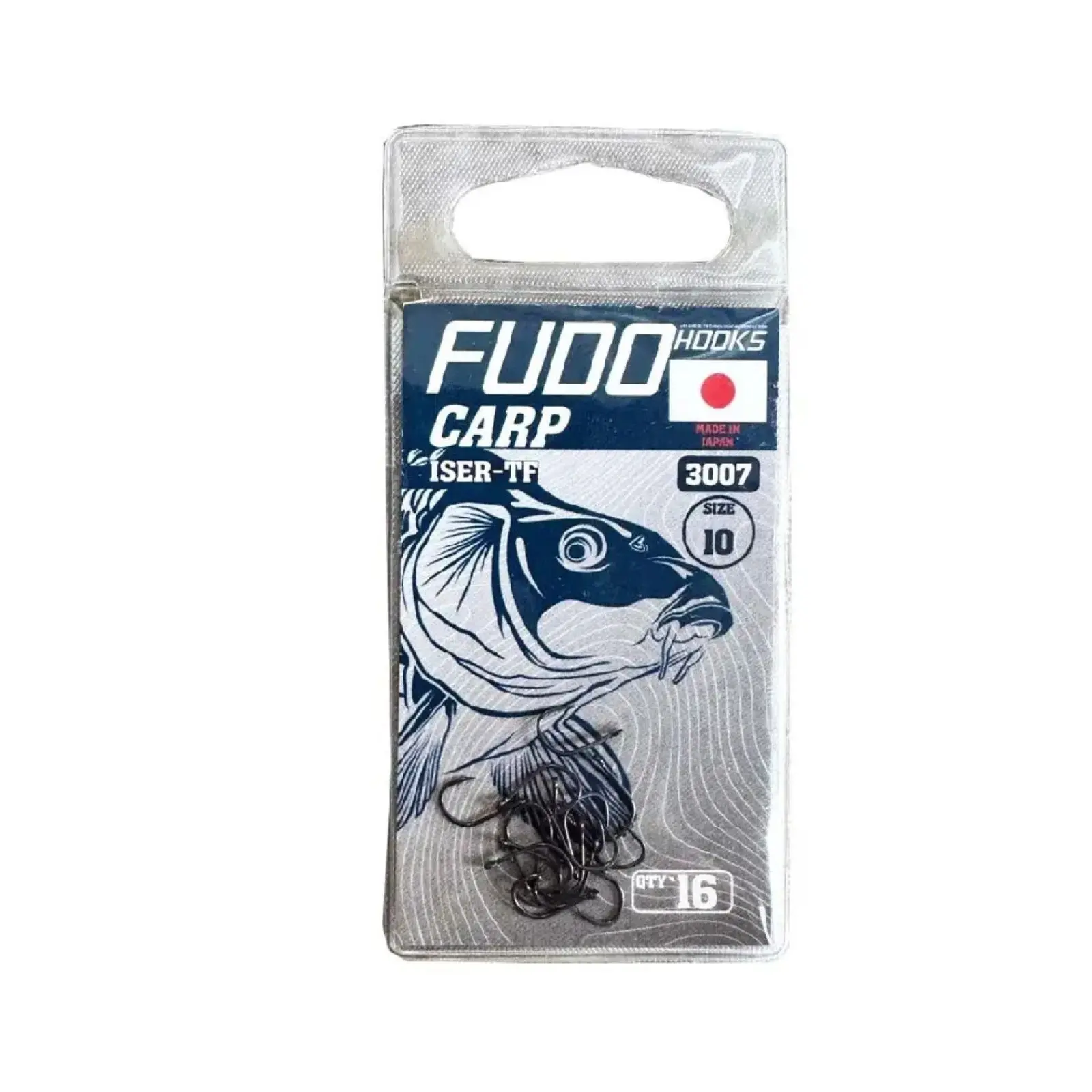 CÂRLIGE FEEDER & STAȚIONAR - Carlige Fudo Iseama With Ring Teflonate TF-3007 nr.10 16buc/plic