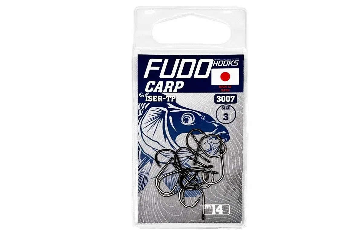 Carlige Crap - Carlige Fudo Iseama With Ring Teflonate TF-3007 Nr.3, 14buc