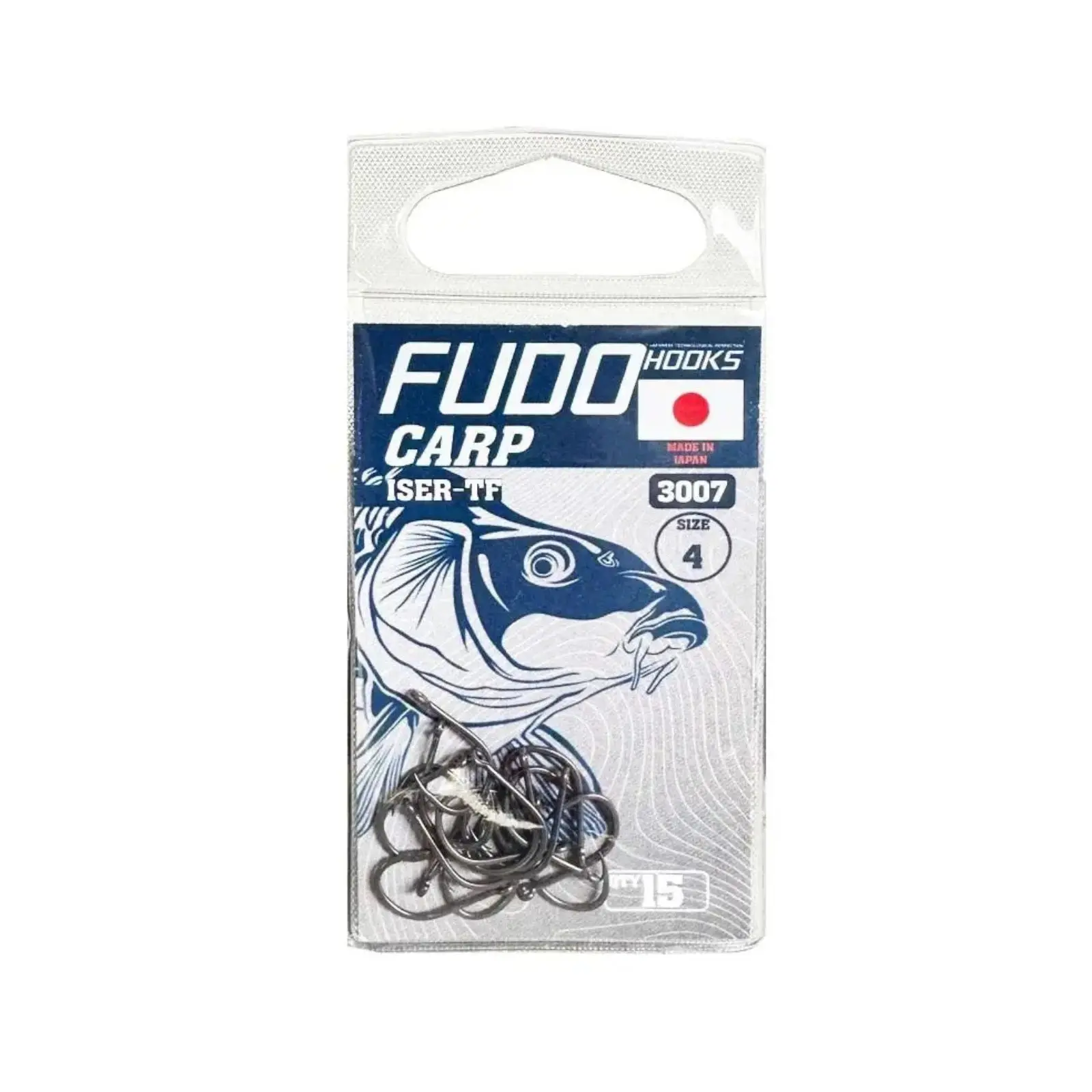 CÂRLIGE CRAP - Carlige Fudo Iseama With Ring Teflonate TF-3007 Nr.4, 15buc