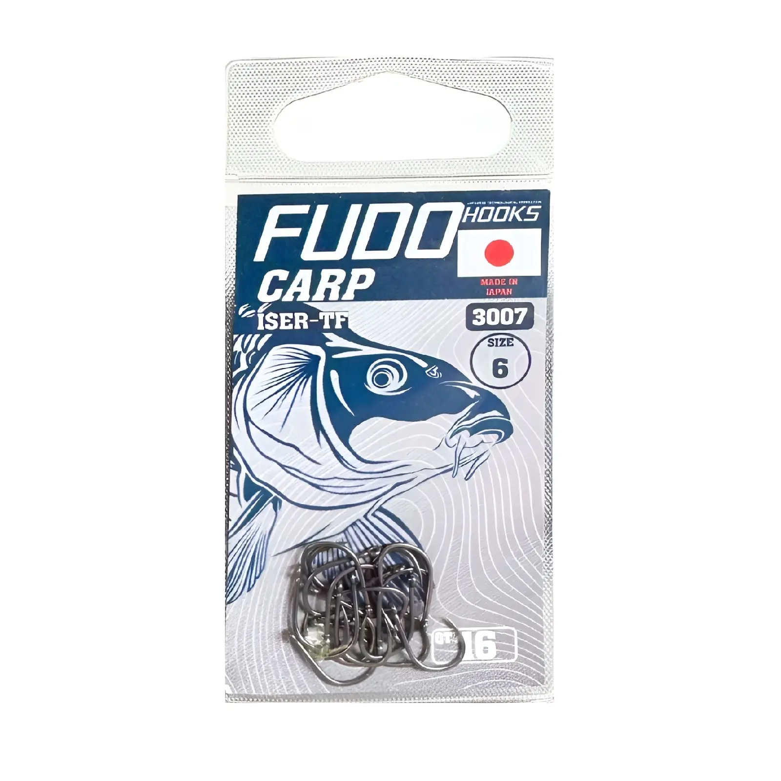 PESCUIT-STATIONAR-FEEDER - Carlige Fudo Iseama With Ring Teflonate TF-3007 nr. 6 16buc/plic