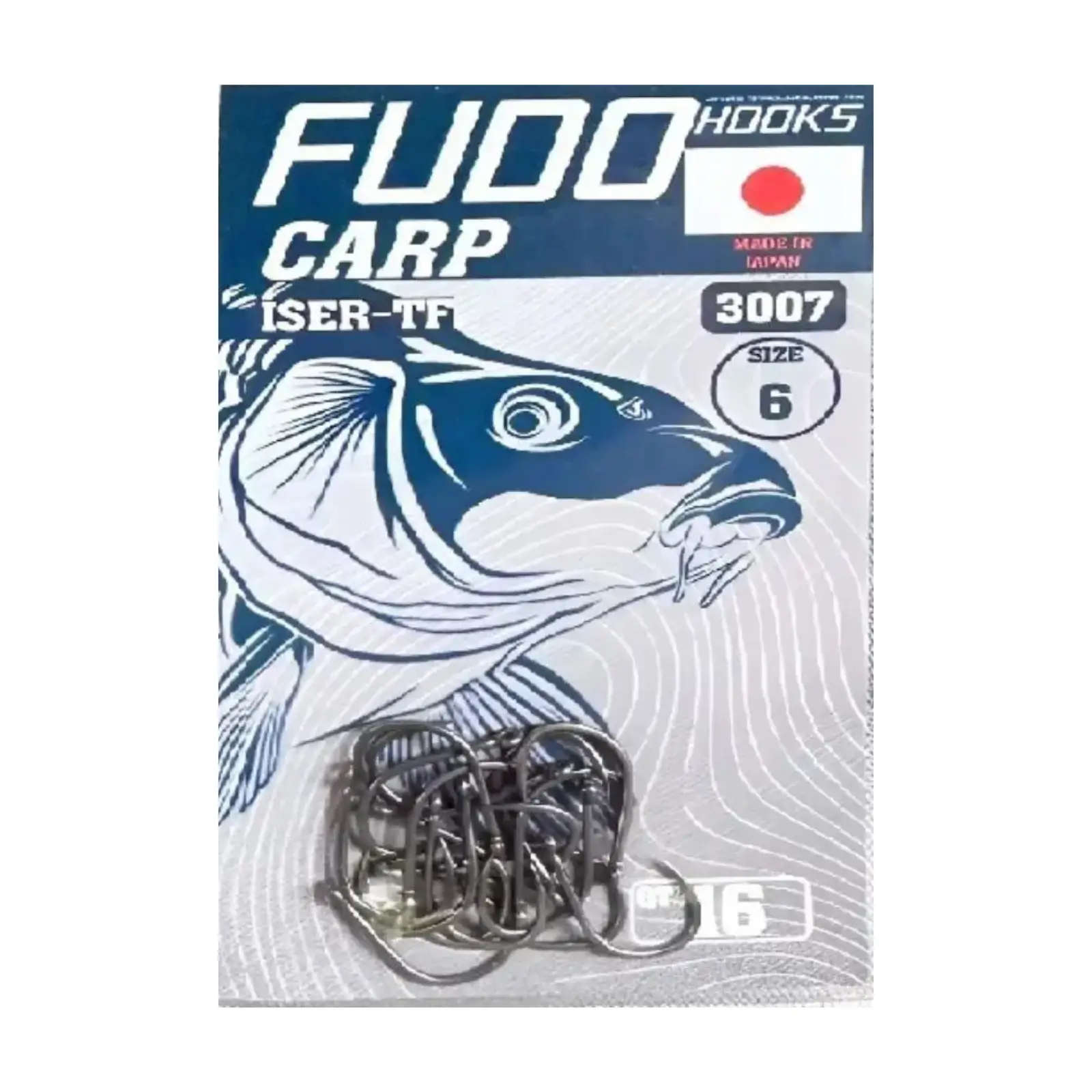 Cârlige Fudo Iseama With Ring Teflonate TF-3007 nr. 6 16buc