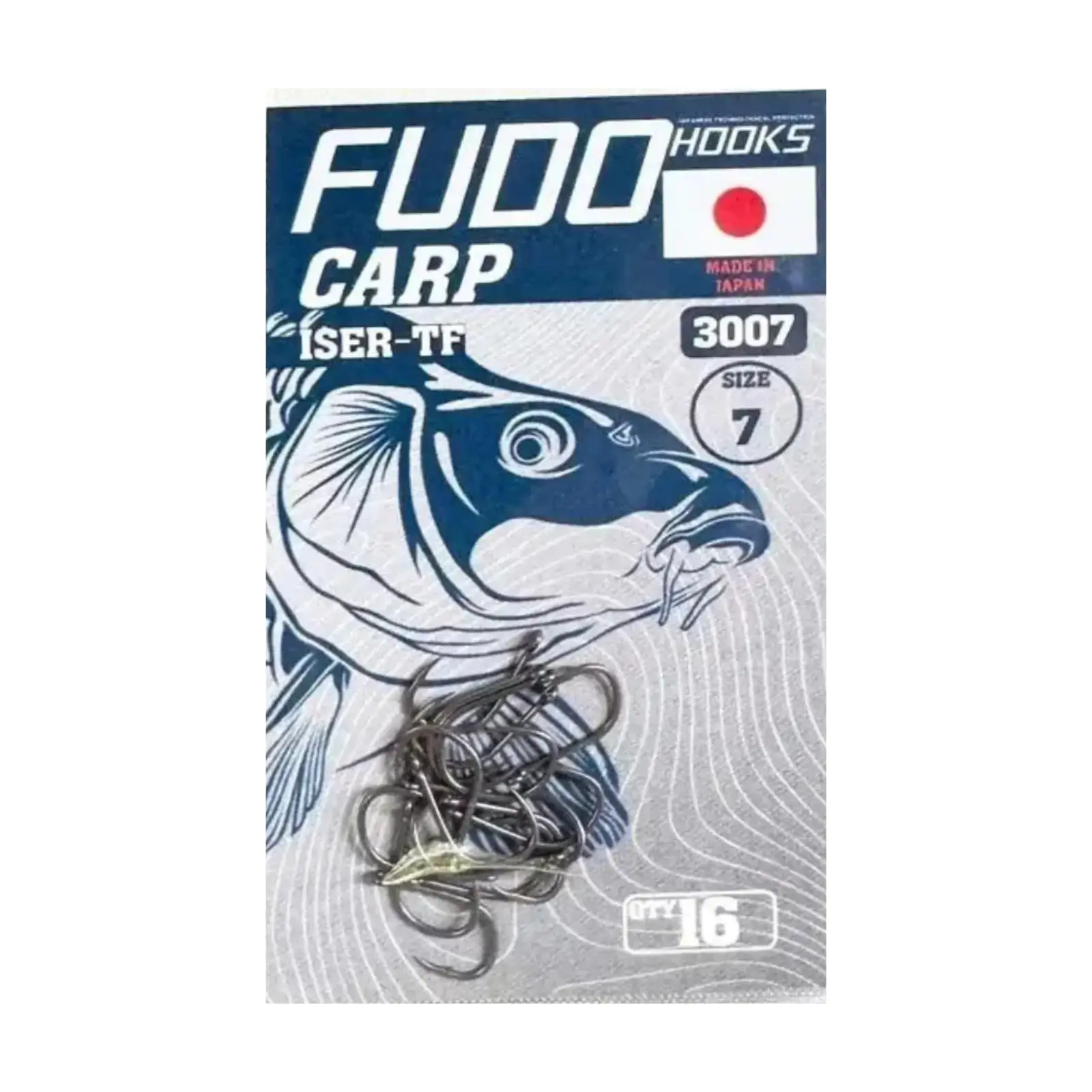 Cârlige Feeder & Staționar - Cârlige Fudo Iseama With Ring Teflonate TF-3007 Nr.7 16buc