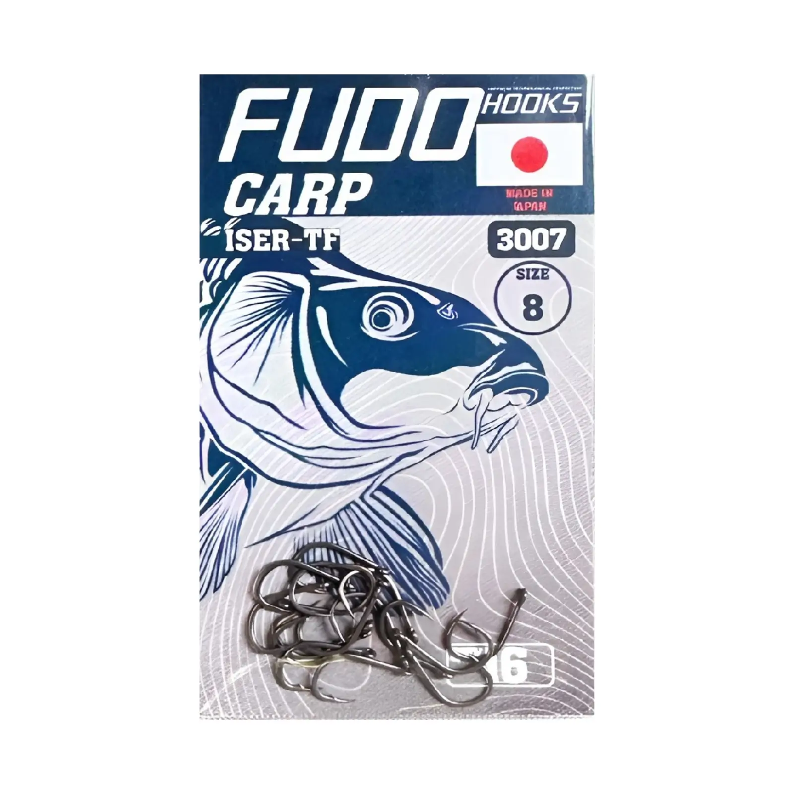 Cârlige Feeder & Staționar - Cârlige Fudo Iseama With Ring Teflonate TF-3007 nr. 8 16buc