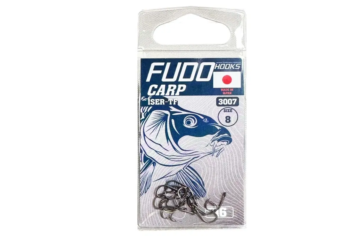 PESCUIT-STATIONAR-FEEDER - Carlige Fudo Iseama With Ring Teflonate TF-3007 nr. 8 16buc/plic