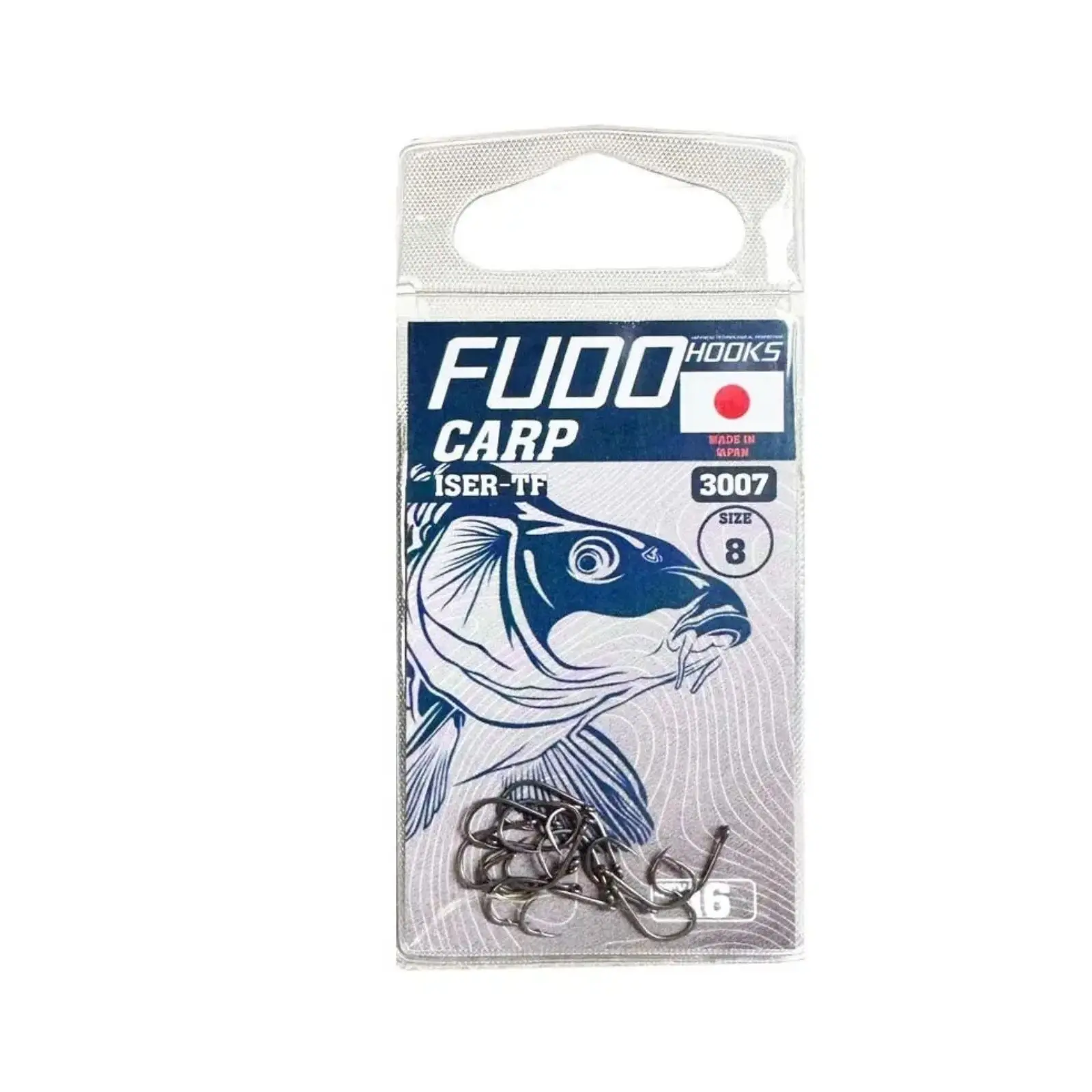 CÂRLIGE FEEDER & STAȚIONAR - Carlige Fudo Iseama With Ring Teflonate TF-3007 nr. 8 16buc/plic