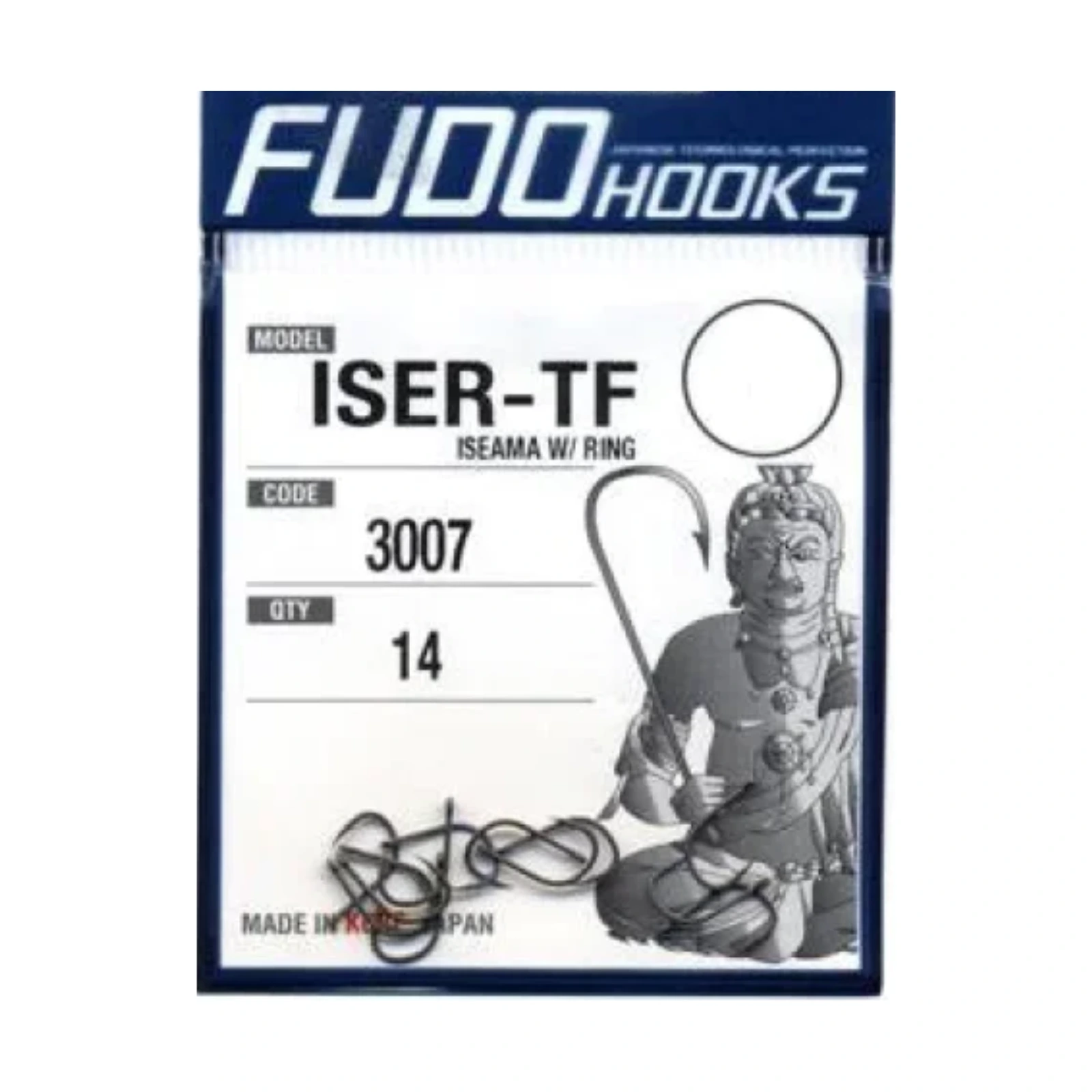 CÂRLIGE FEEDER & STAȚIONAR - Cârlige Fudo Iseama With Ring TF-3007 Nr.12 12buc