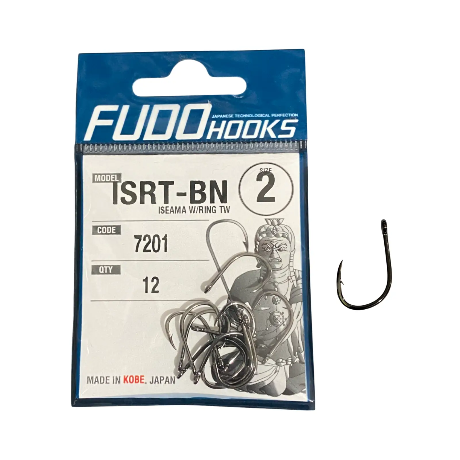 Cârlige crap - Cârlige Fudo Iseama With Ring TW BN-7201 Nr. 2 Black Nickel