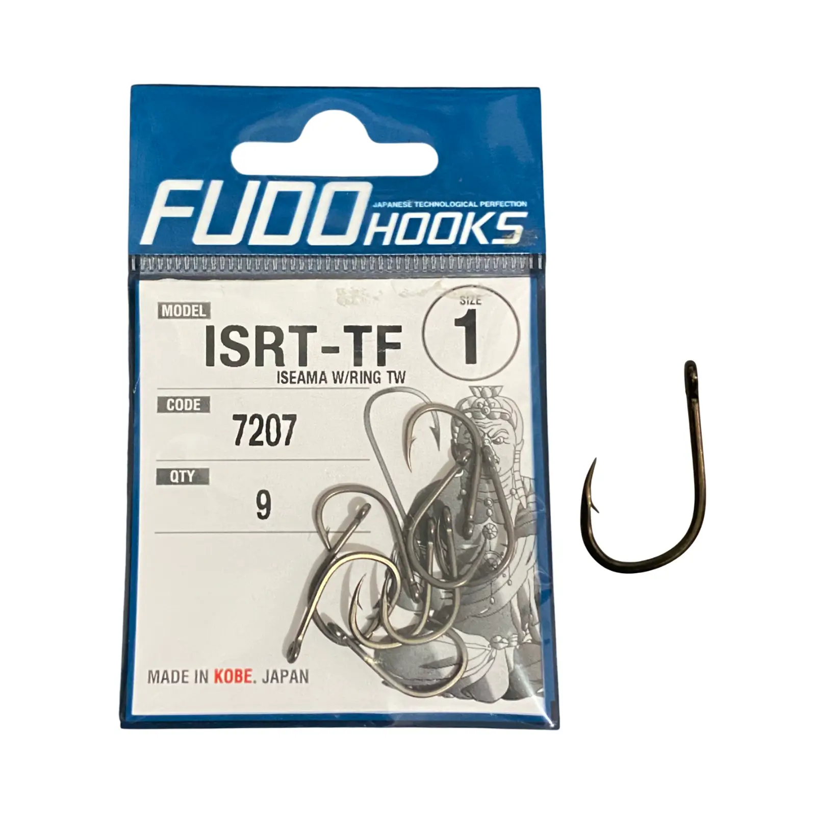 Cârlige crap - Cârlige Fudo Iseama With Ring TW TF-7207 Nr.1 9buc/plic