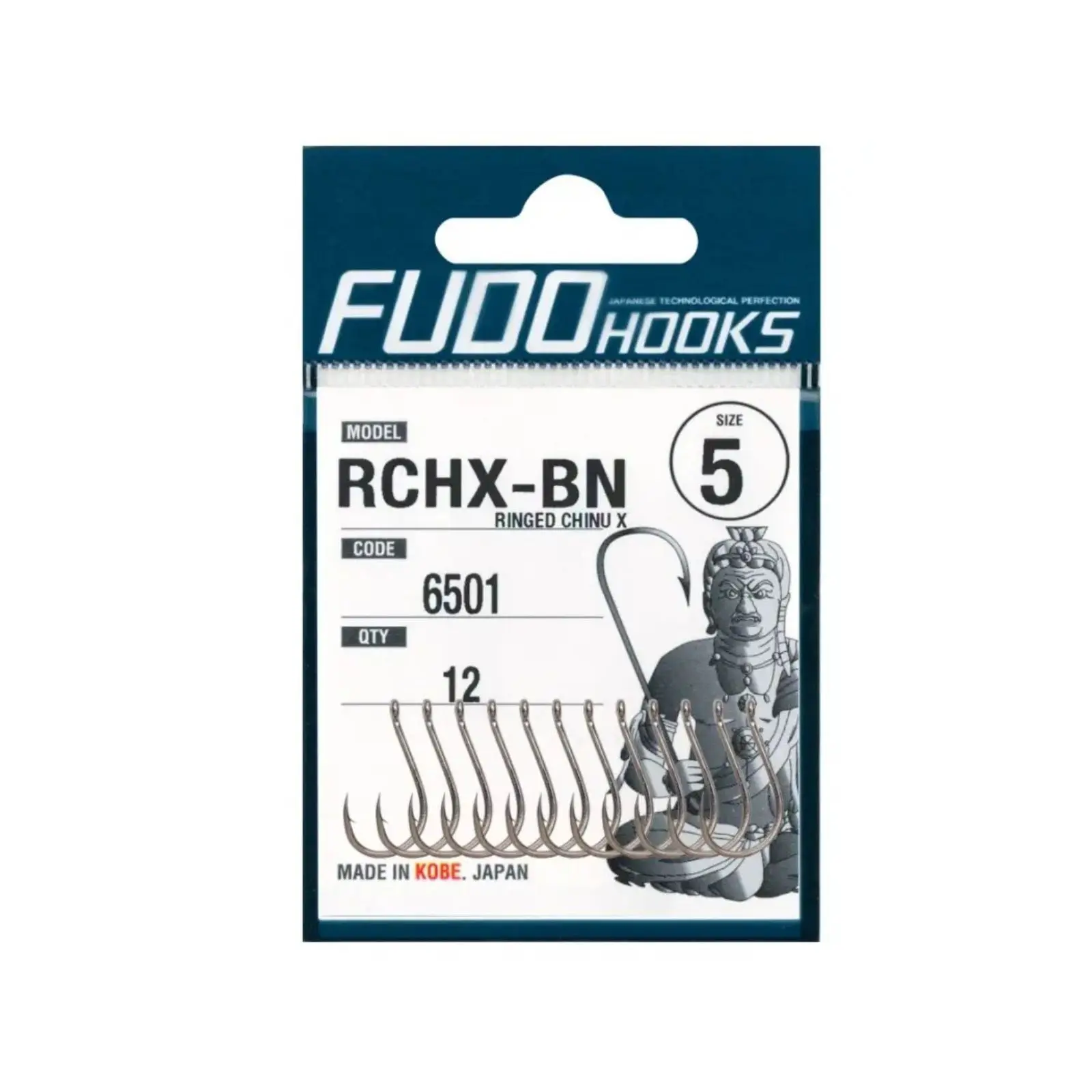 CÂRLIGE CRAP - Carlige Fudo Ringed Chinu X BN-6501 Nr.4 Black Nickel – 11buc/plic