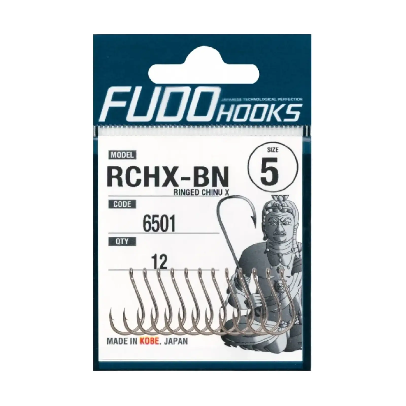 CÂRLIGE CRAP - Cârlige Fudo Ringed Chinu X BN-6501 Nr.6 Black Nickel