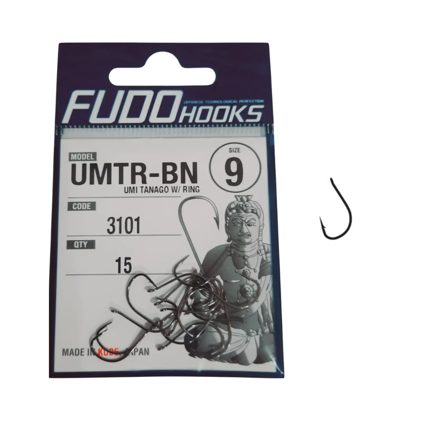 Cârlige Feeder & Staționar - Carlige Fudo Umi Tanago With Ring BN-3101 nr. 9 – 15buc