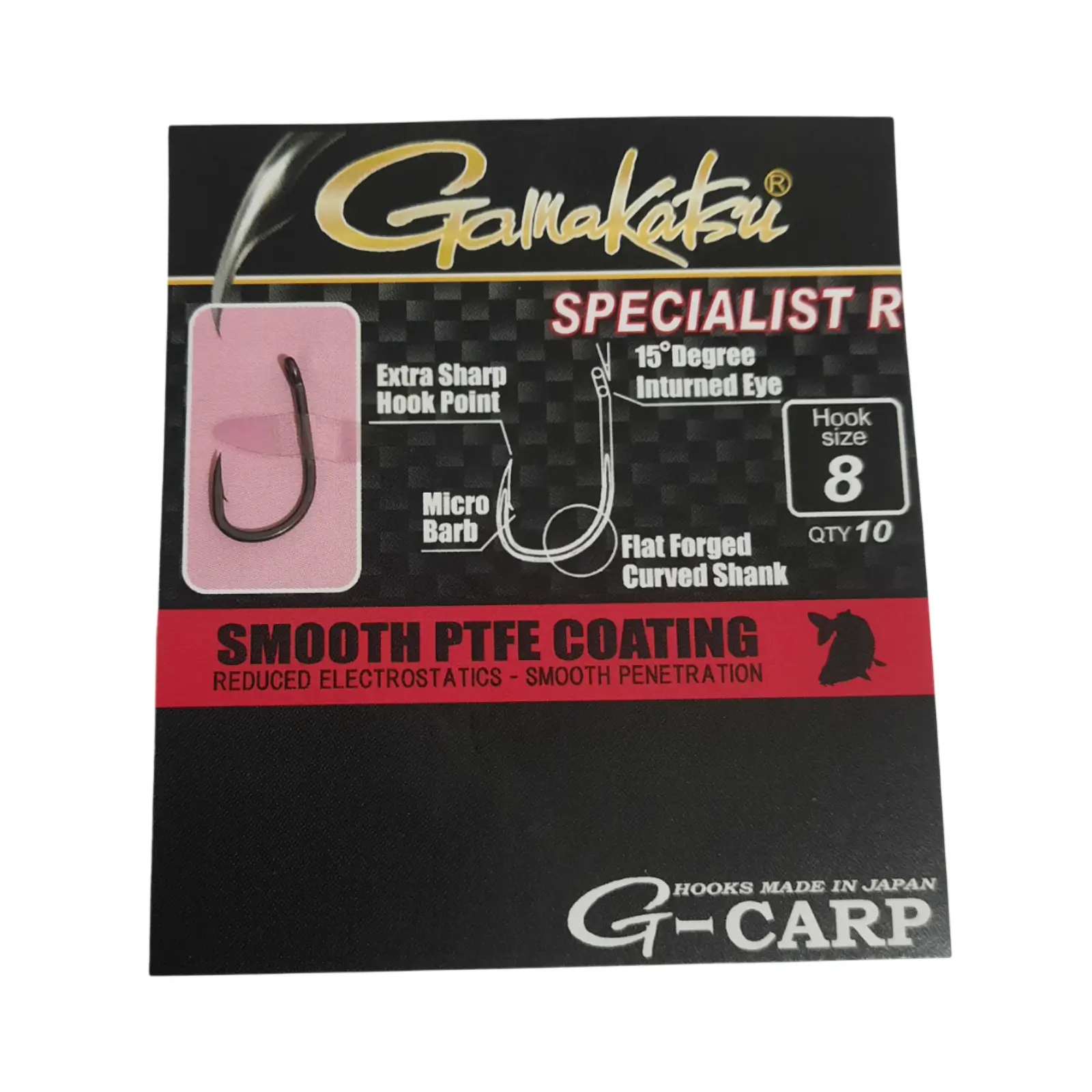 Cârlige Gamakatsu G-Carp Specialist R 10buc/plic