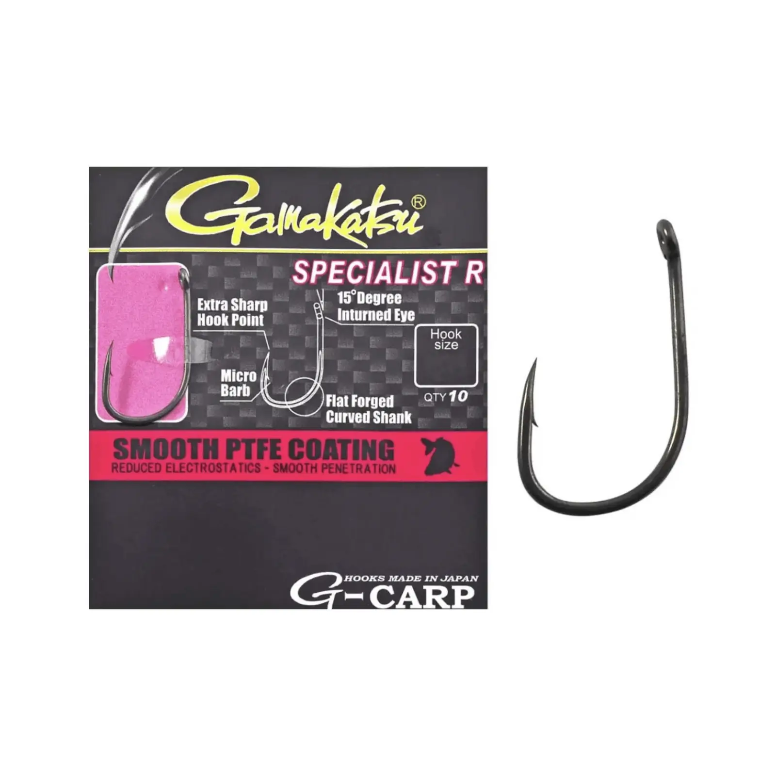 Cârlige crap - Cârlige Gamakatsu G-Carp Specialist R 10buc/plic