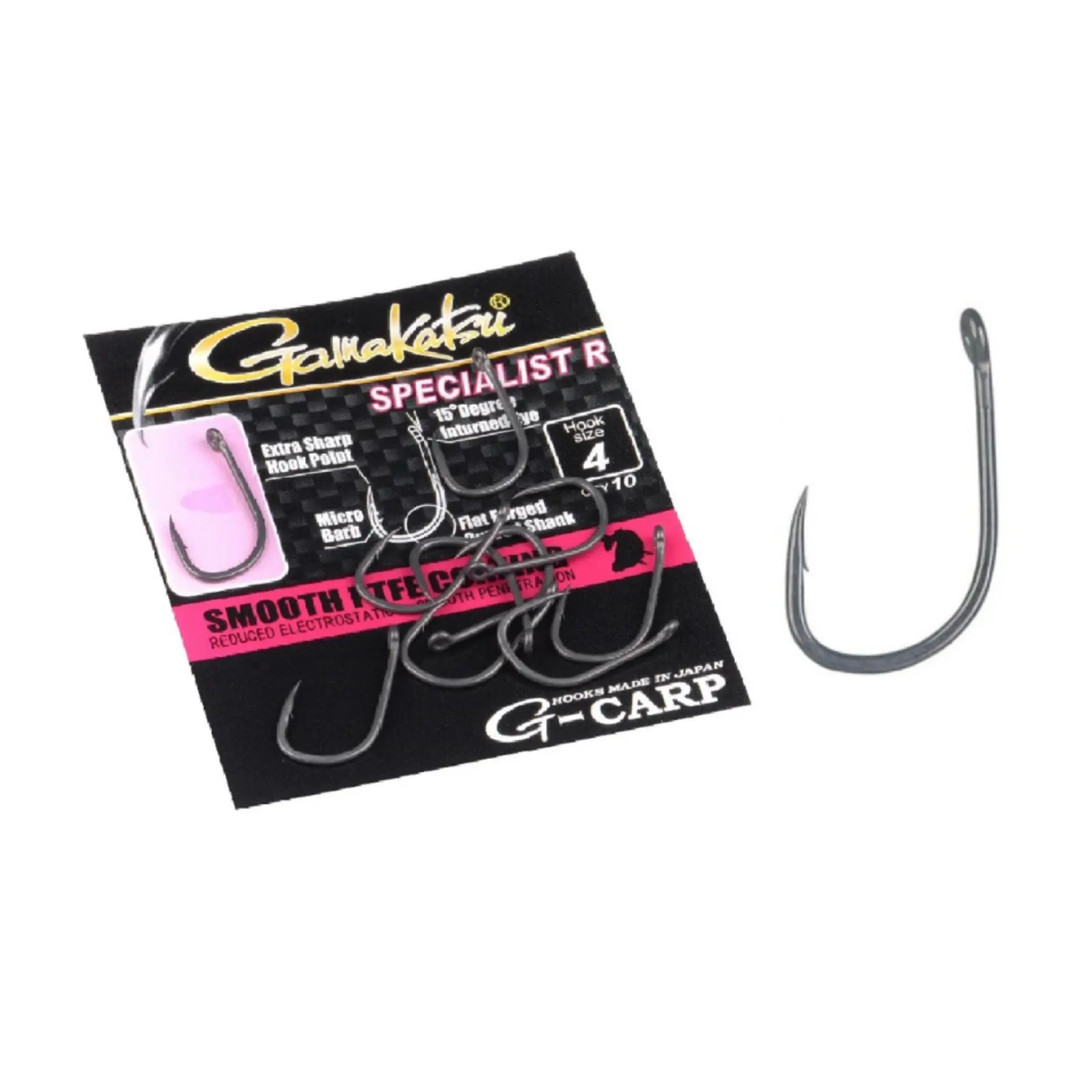 Carlige Gamakatsu G-Carp Specialist R Nr.6 – Negru Mat