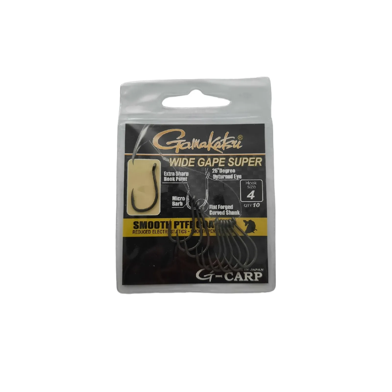 Carlige Crap - Carlige Gamakatsu G-Carp Wide Gape Super Nr. 4 – Putere maxima