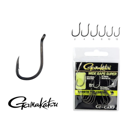 Carlige Gamakatsu G-Carp Wide Gape Super PTFE Nr.8 – 10buc