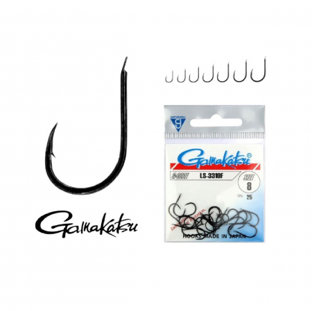 PESCUIT-STATIONAR-FEEDER - Carlige Gamakatsu LS-3310F Nr.6  25buc/plic  Paleta, Atac Lateral