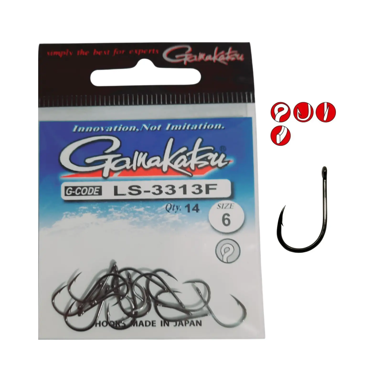 Cârlige Feeder & Staționar - Cârlige Gamakatsu LS-3313F BL Nr.6 14buc