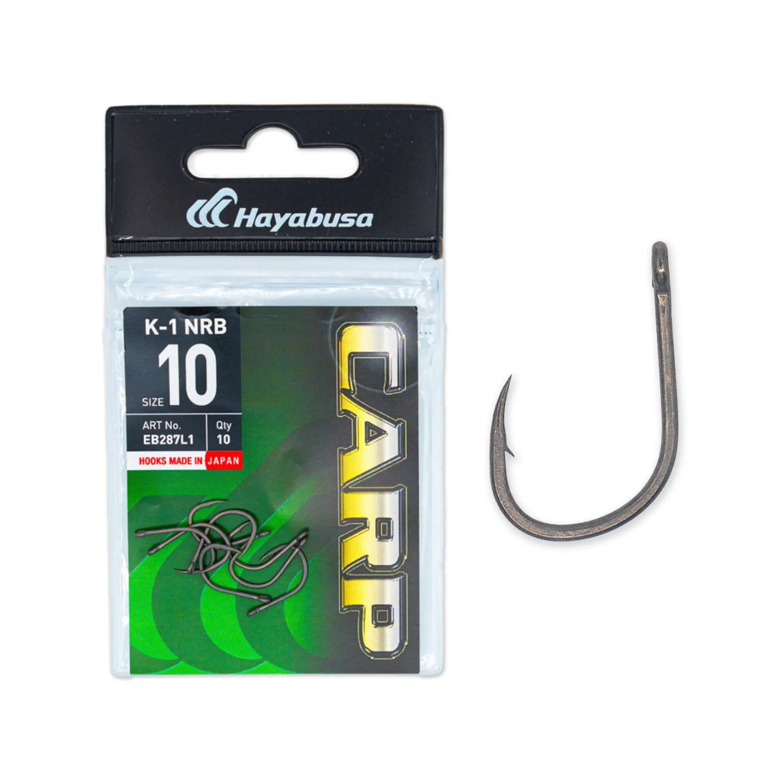 PESCUIT LA CRAP - Carlige Hayabusa K-1 NRB nr. 6 10buc/plic