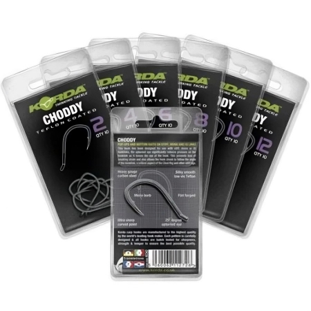 PESCUIT LA CRAP - Carlige Korda Choddy Nr.4, 10buc/plic