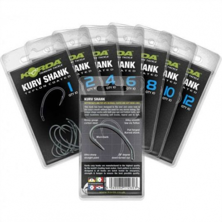 PESCUIT LA CRAP - Carlige Korda Kurv Shank Nr.8, 10buc/plic