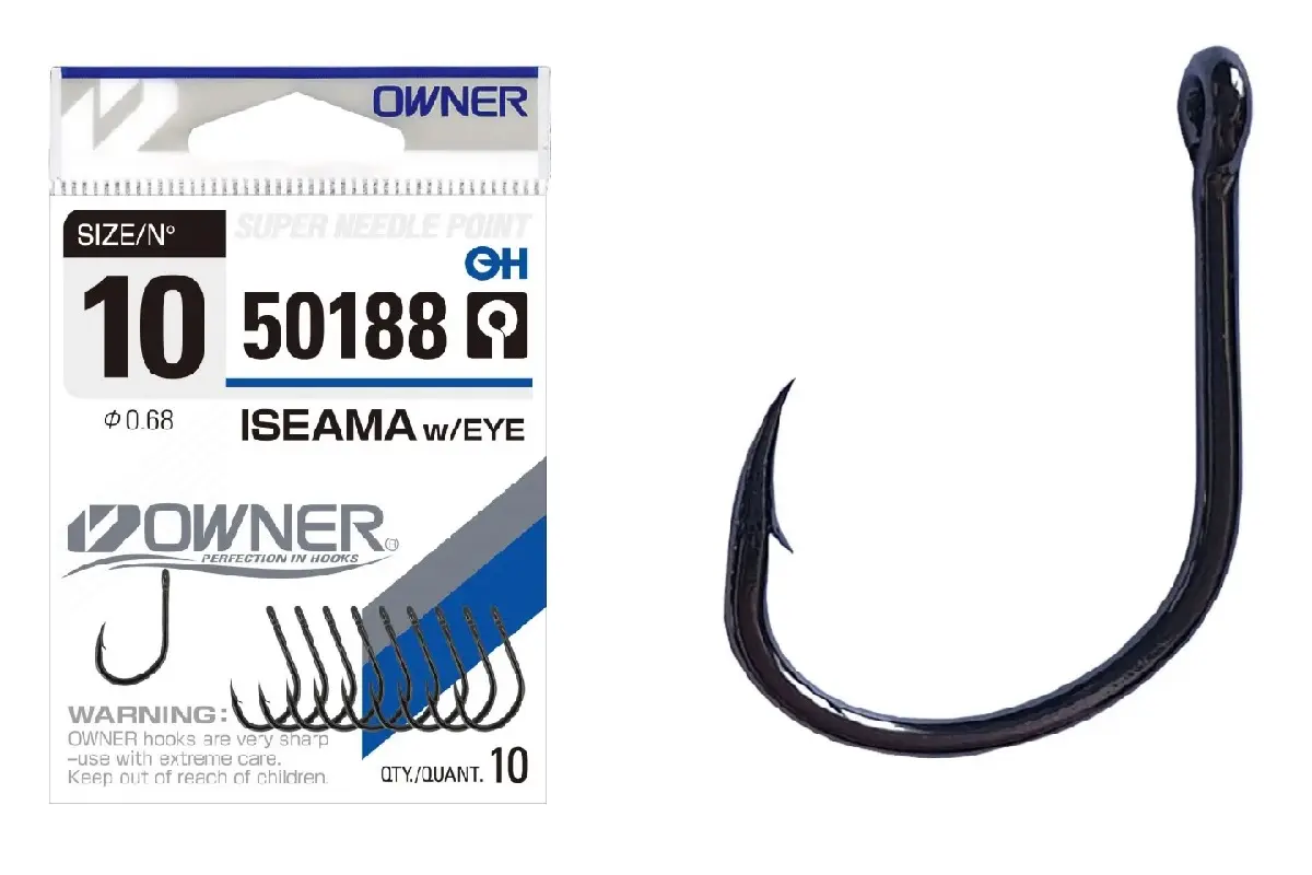 Carlige Owner 50188 Iseama With Eye Nr.9 10 buc/plic