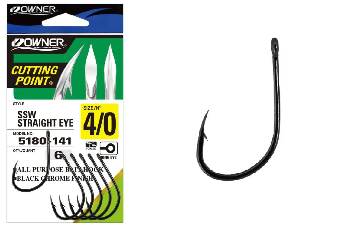 Carlige Owner 5180 SSW Straight Eye Nr.6