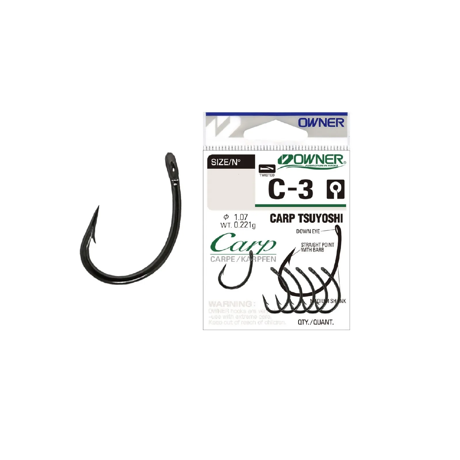 Carlige Crap - Carlige Owner C-3  Carp Tsuyoshi NR.8