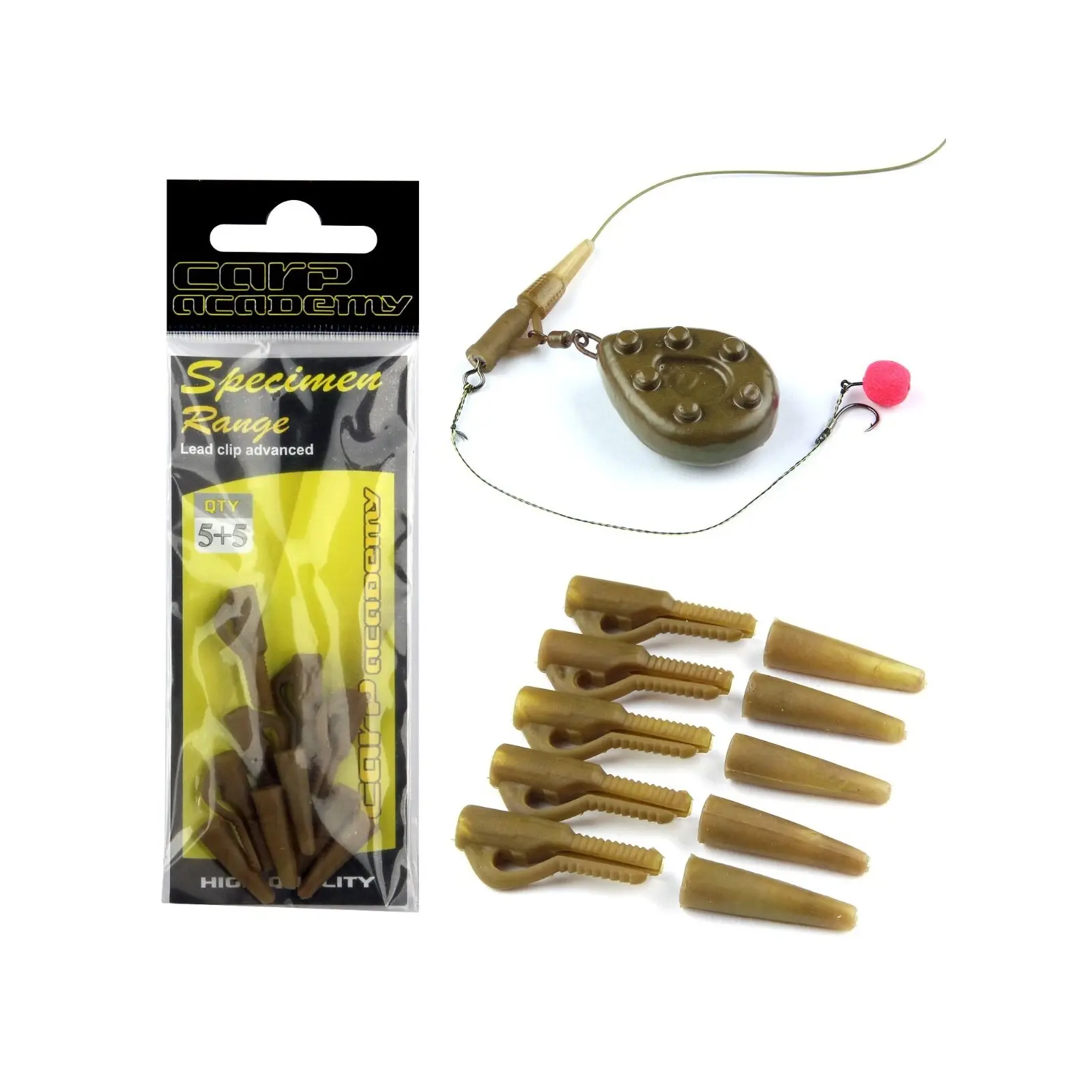 Accesorii Crap - Clips Plumb Pierdut Carp Academy Maro 5buc/plic