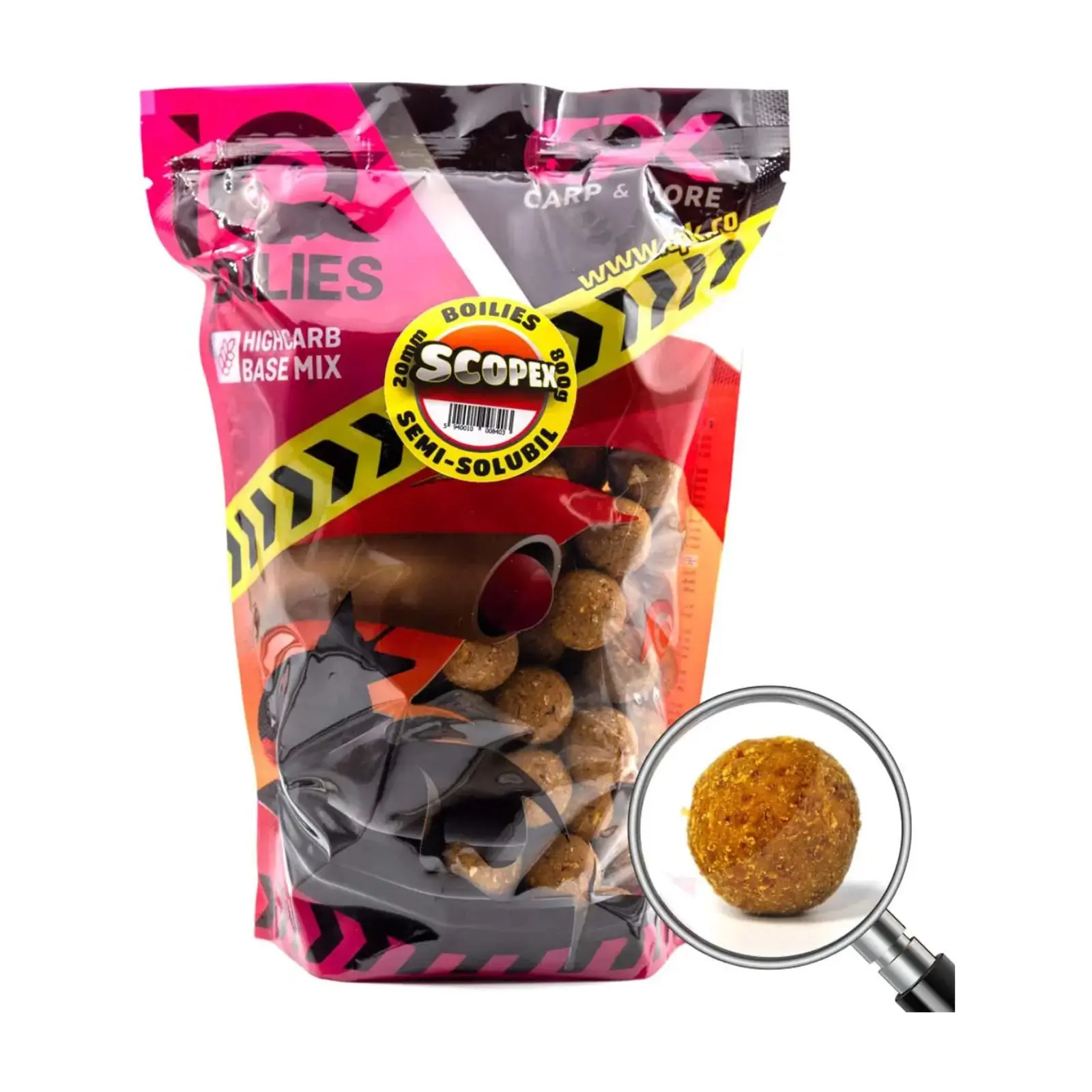 BOILIES DE NĂDIT - Boilies SemiSolubil CPK IQ Scopex 20mm 800g