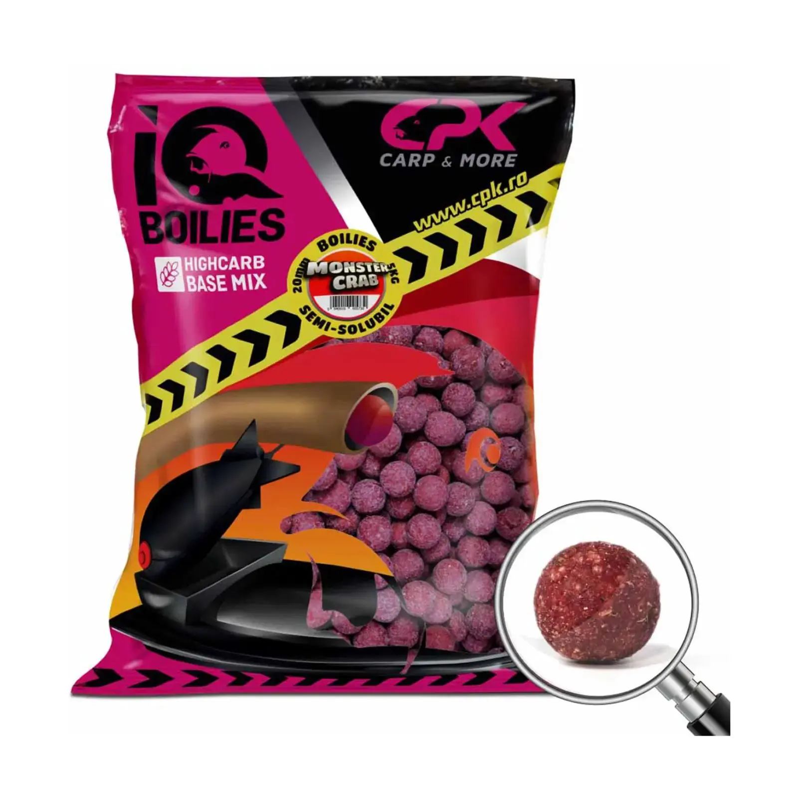 BOILIES DE NĂDIT - Boilies Semisolubil CPK IQ 20mm Monster Crab 5kg