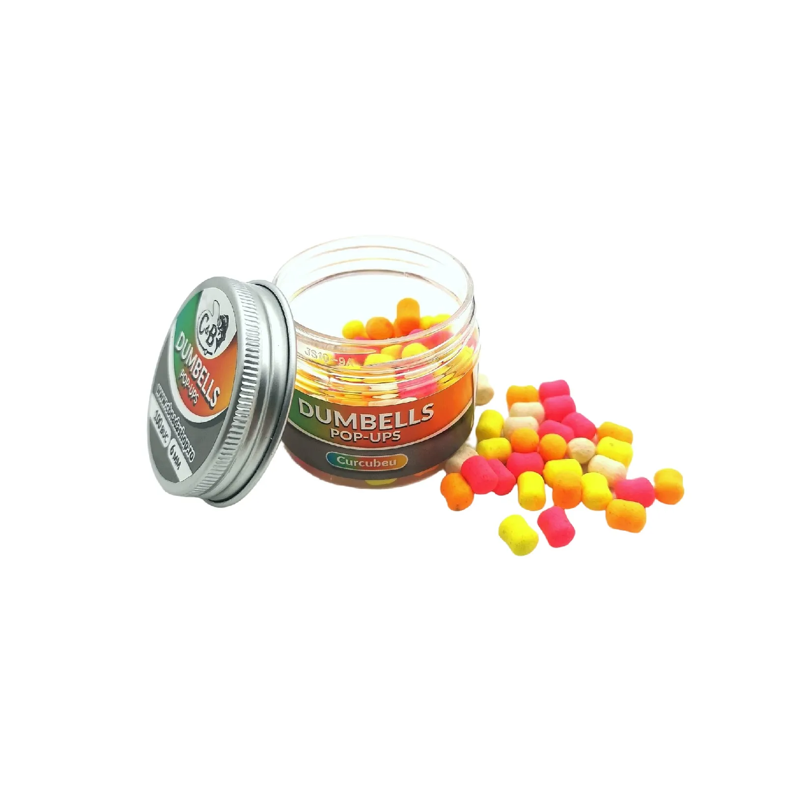 Momeli De Carlig - Dumbells C&B Pop-Ups Curcubeu 6mm/100 buc