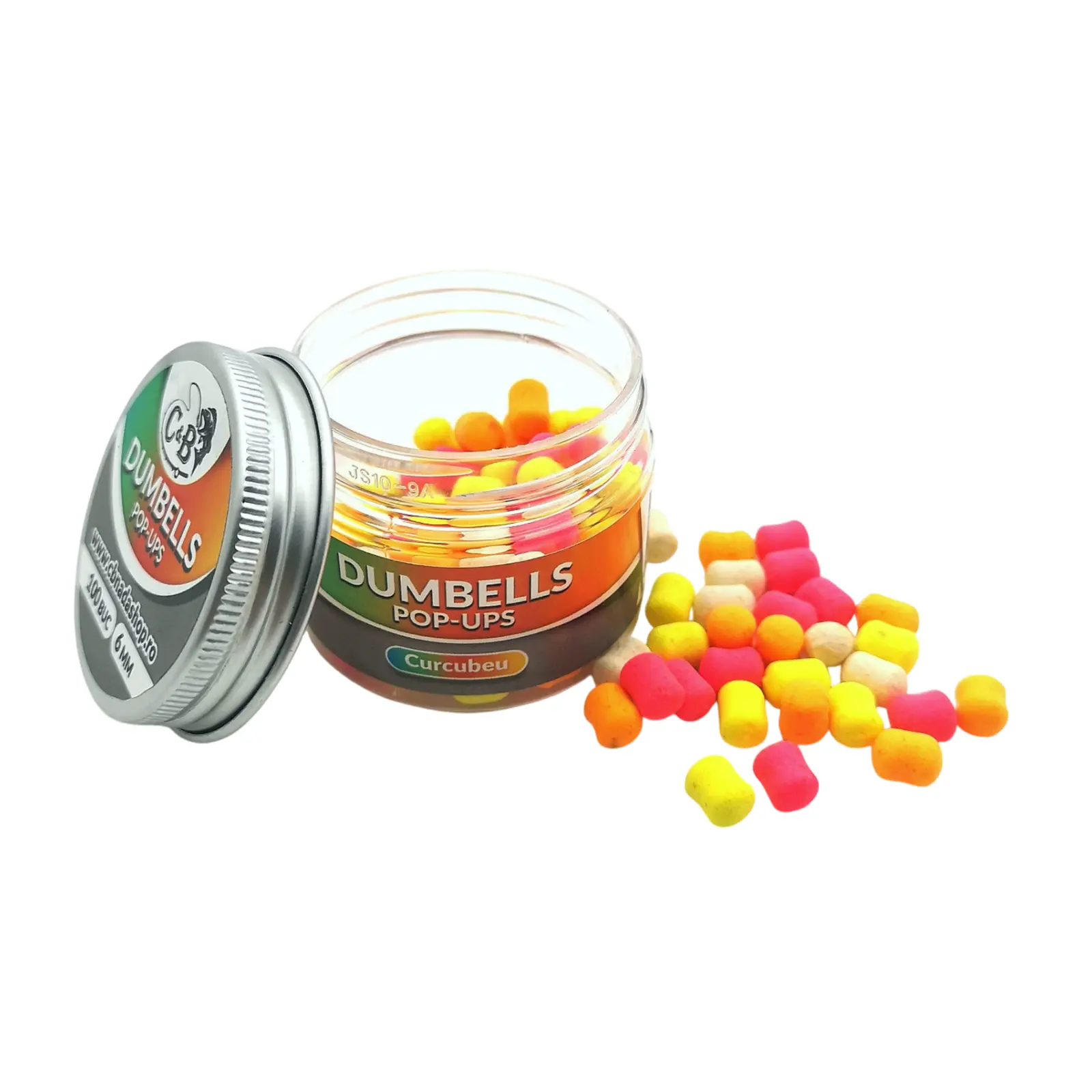 Wafters, Pop-up - Dumbells Pop-Up C&B Curcubeu Mix Culori 6mm