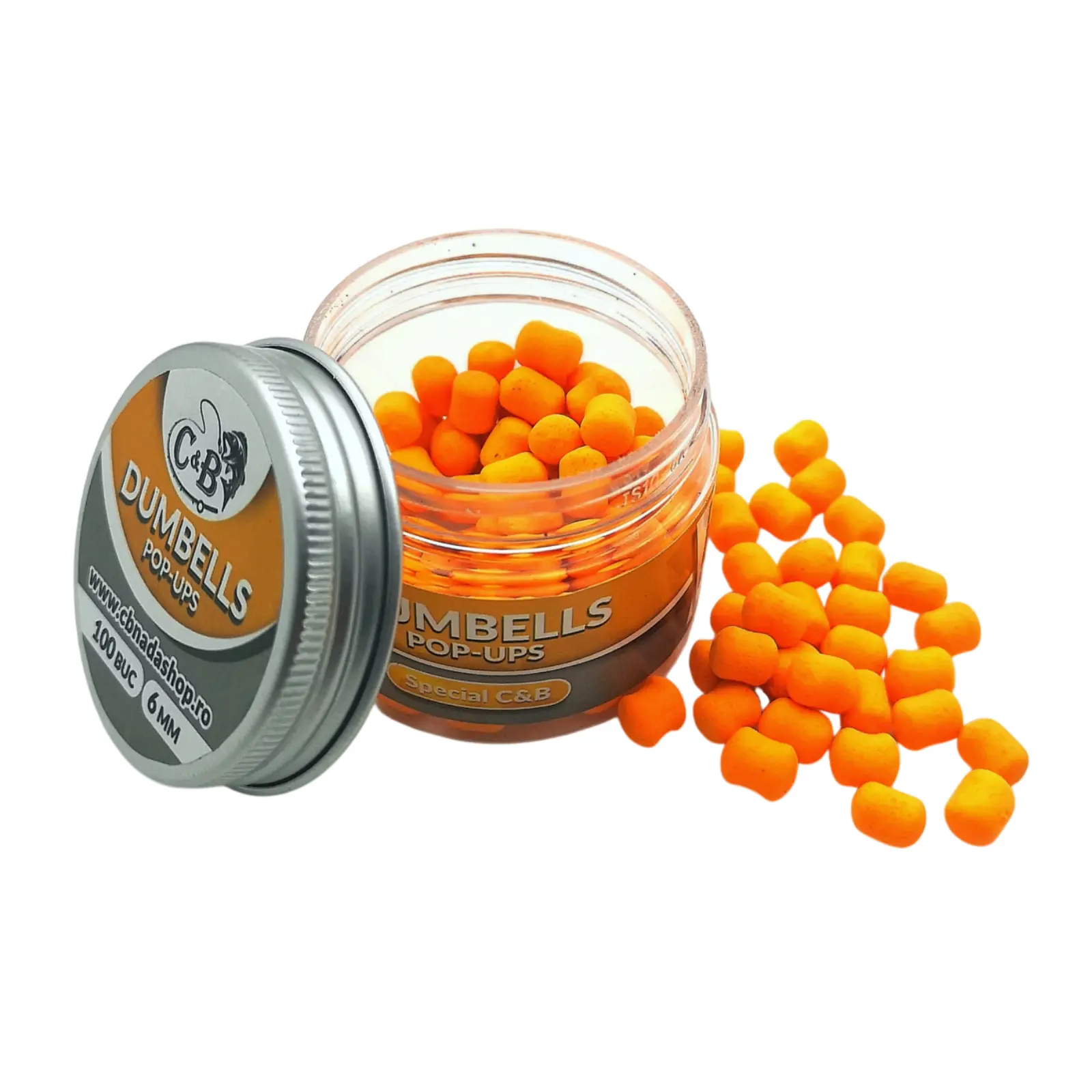 Wafters, Pop-up - Dumbells Pop-Up C&B Special C&B Portocaliu 6mm