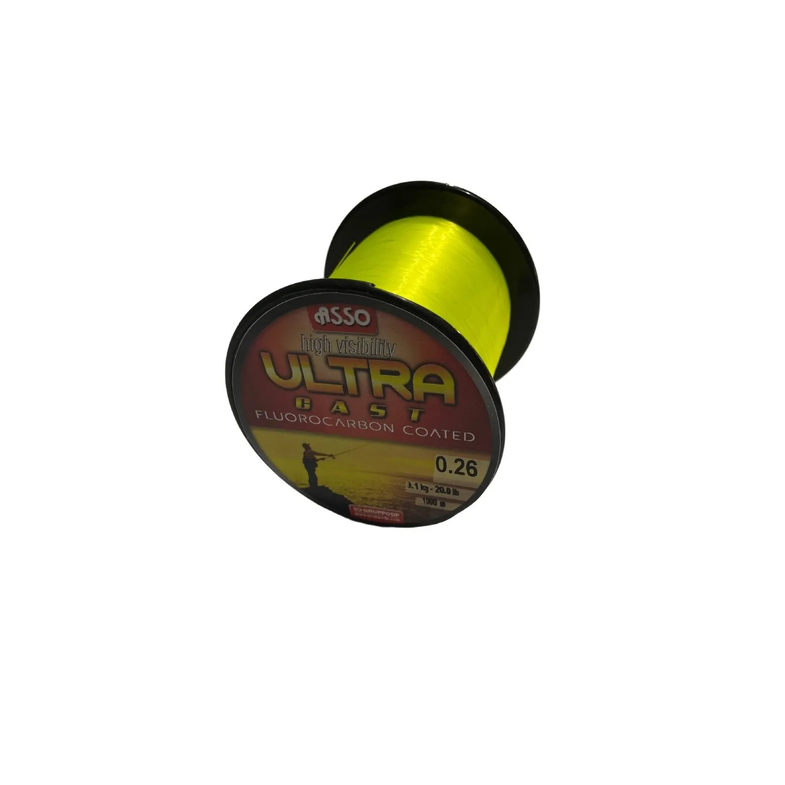 Fir Monofilament Asso Ultra Cast 0.26mm 1000m Galben Fluo [1]