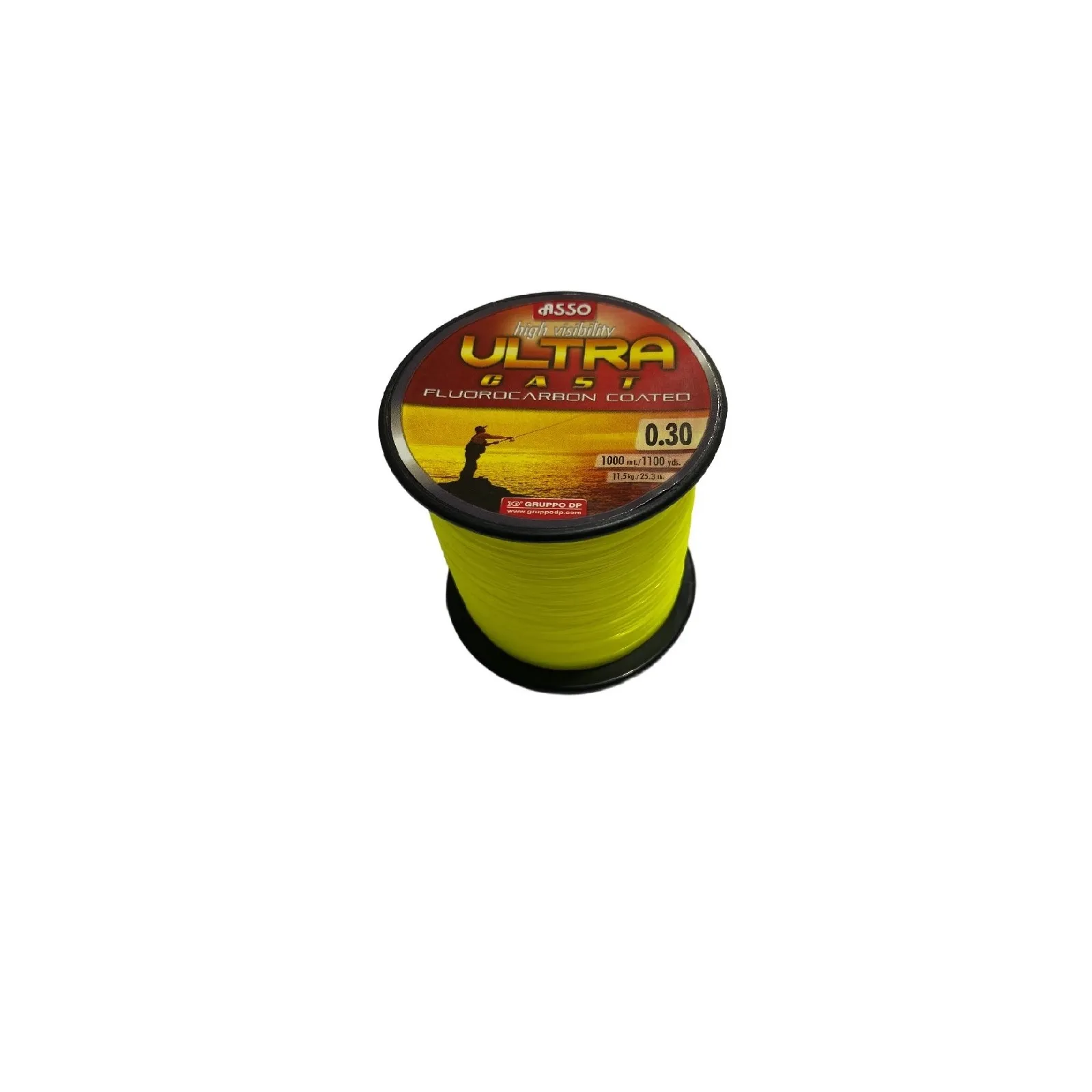 Monofilament Crap - Fir Monofilament Asso Ultra Cast 0.30mm 1000m Galben Fluo